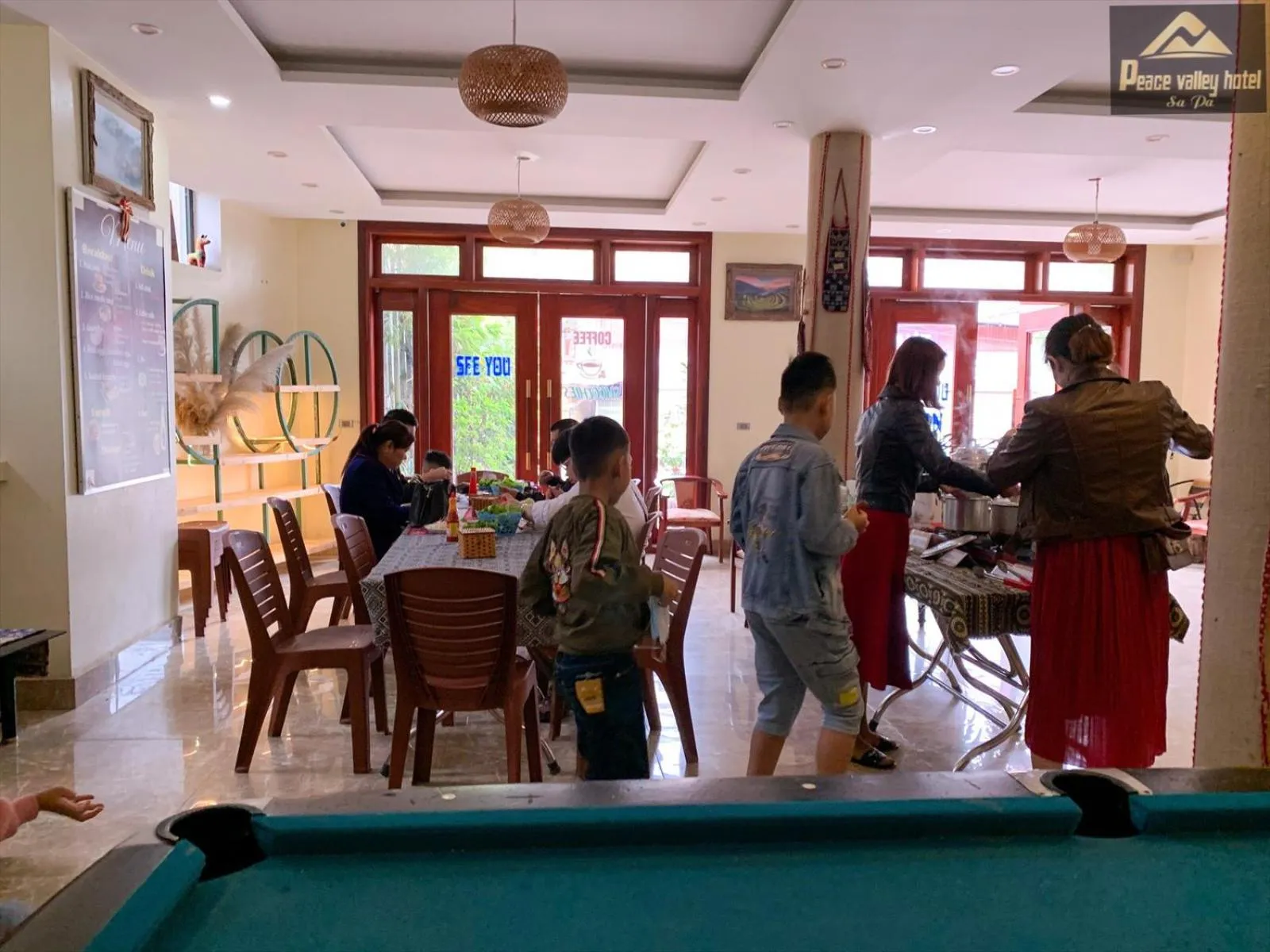 Dining area in SaPa Peace Valley hotel