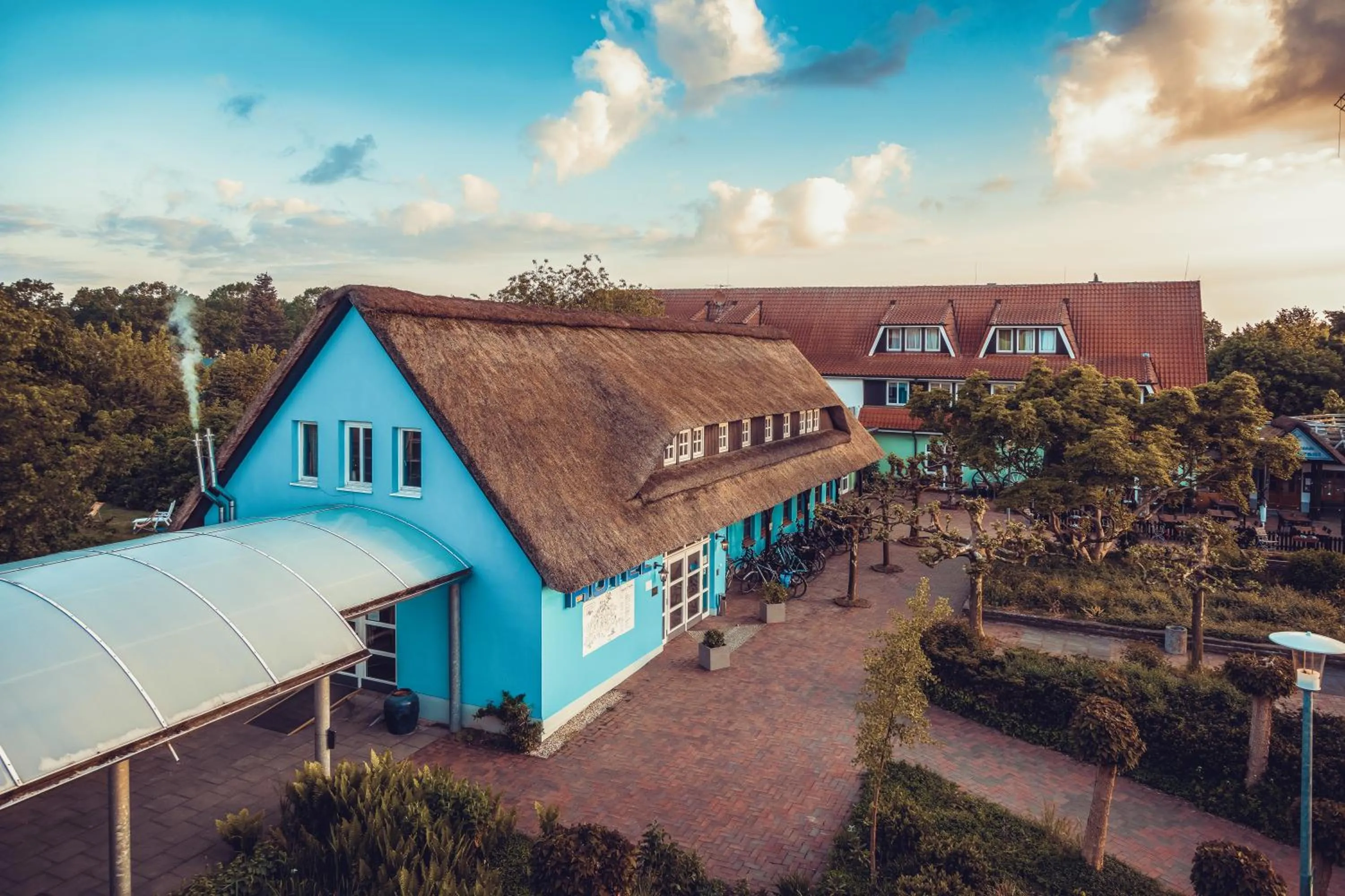 Garden view in Landhotel Lewitz Mühle
