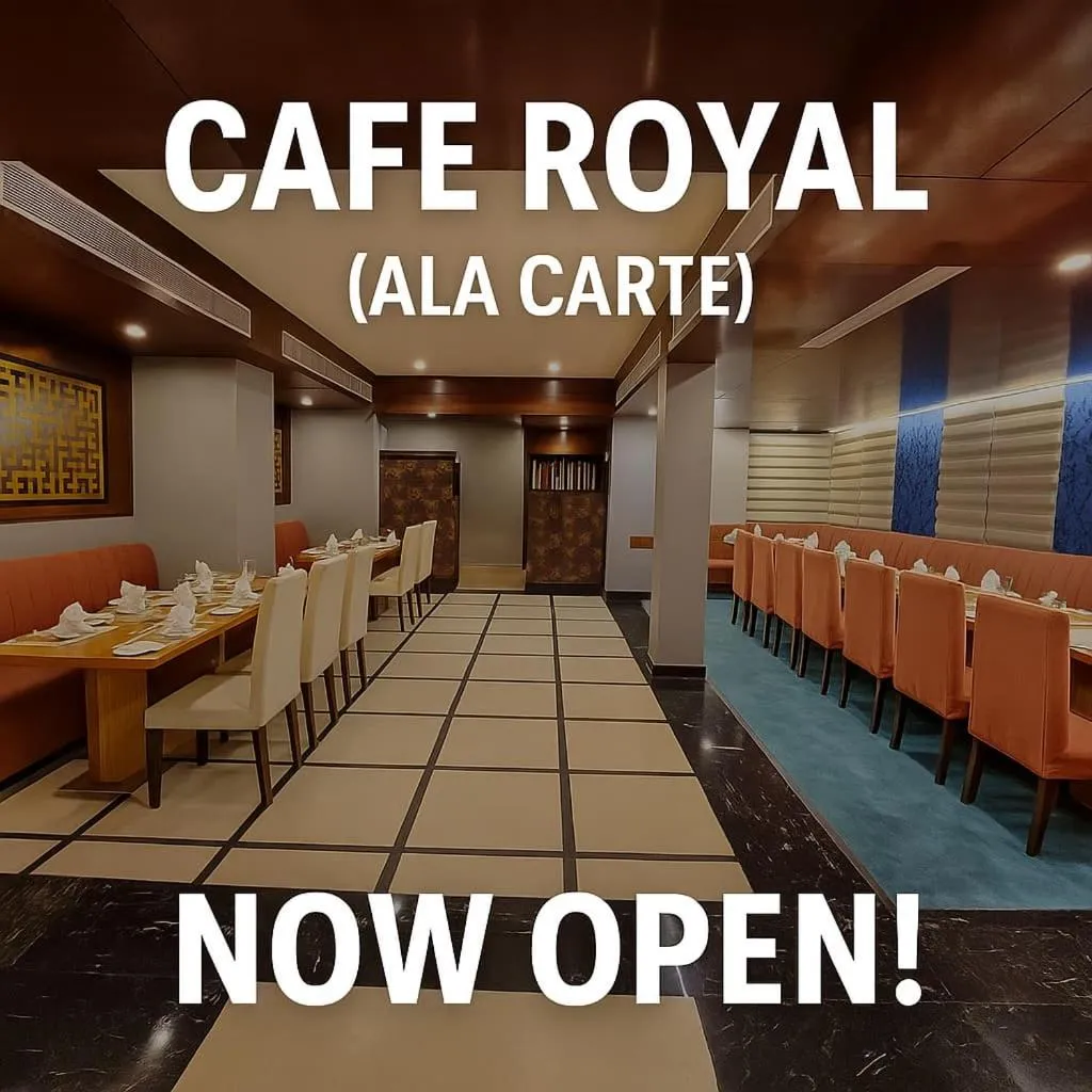 Restaurant/places to eat in The Central Park Hotel