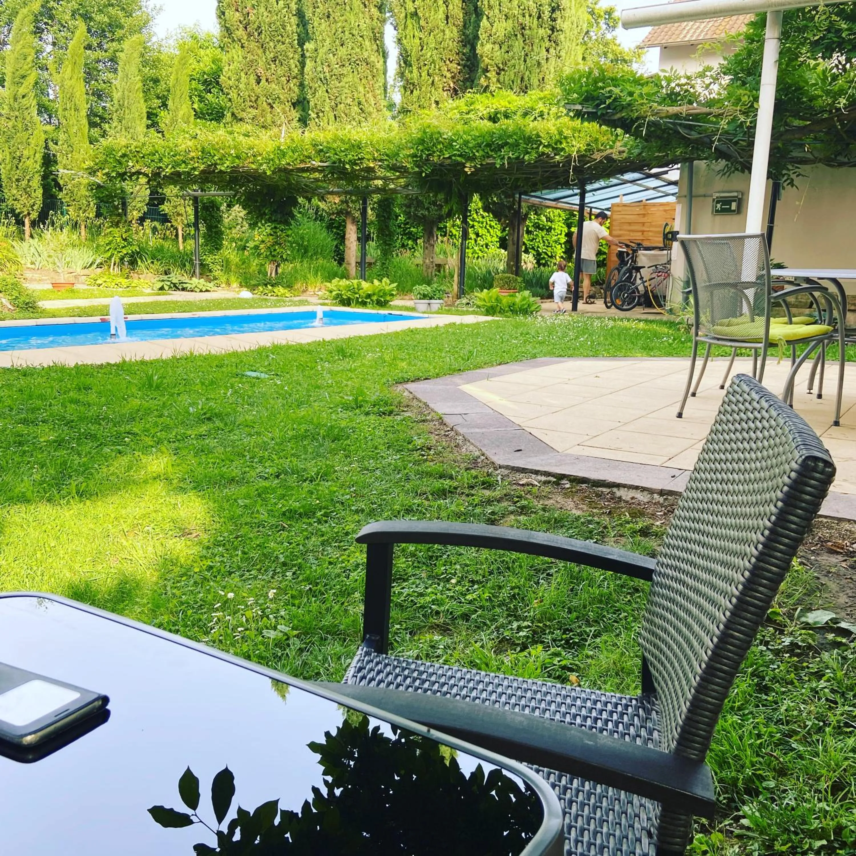 Garden view in Hotel Hofmann Zur Mühle