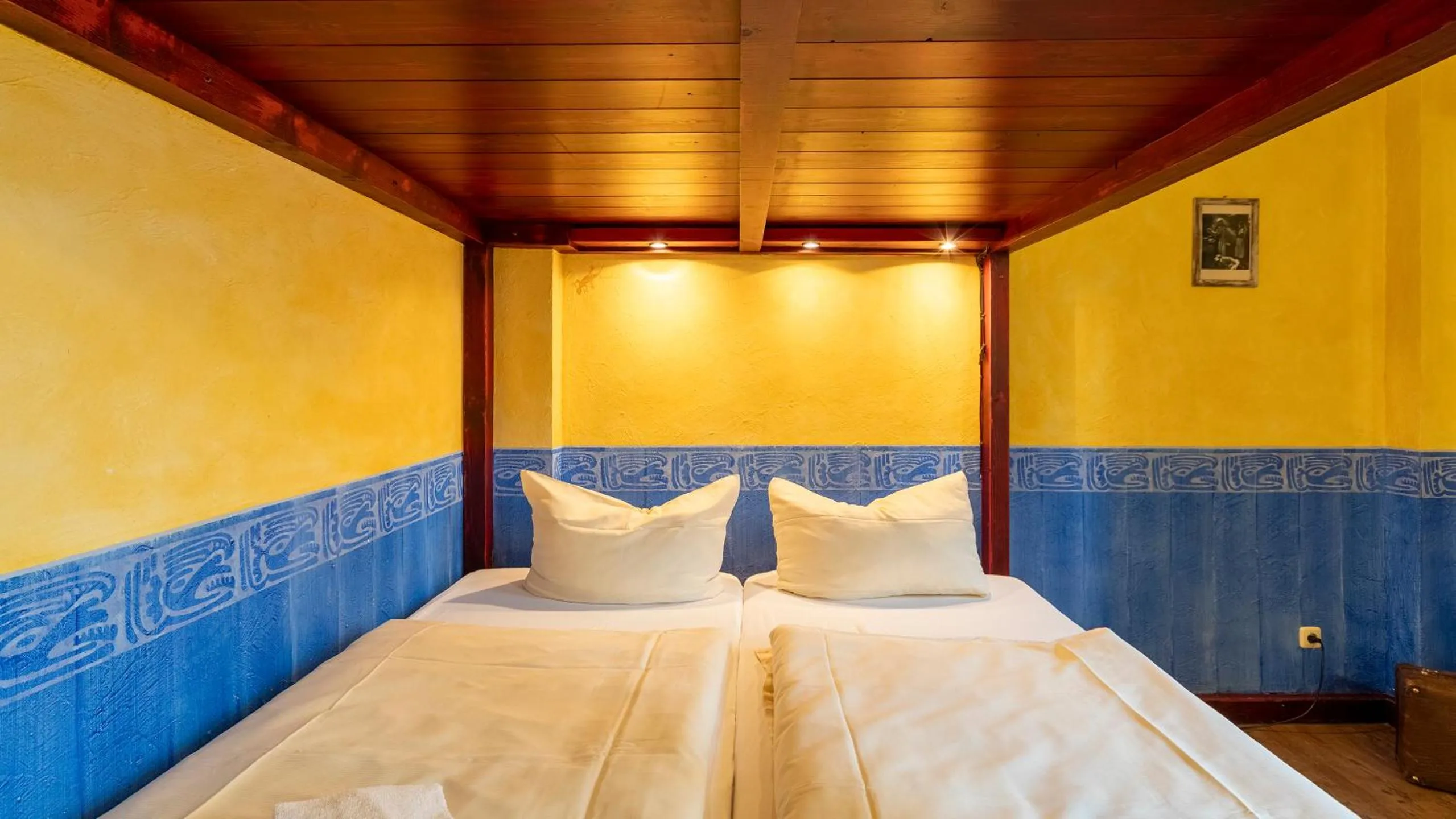 Bed in Gästehaus Mezcalero