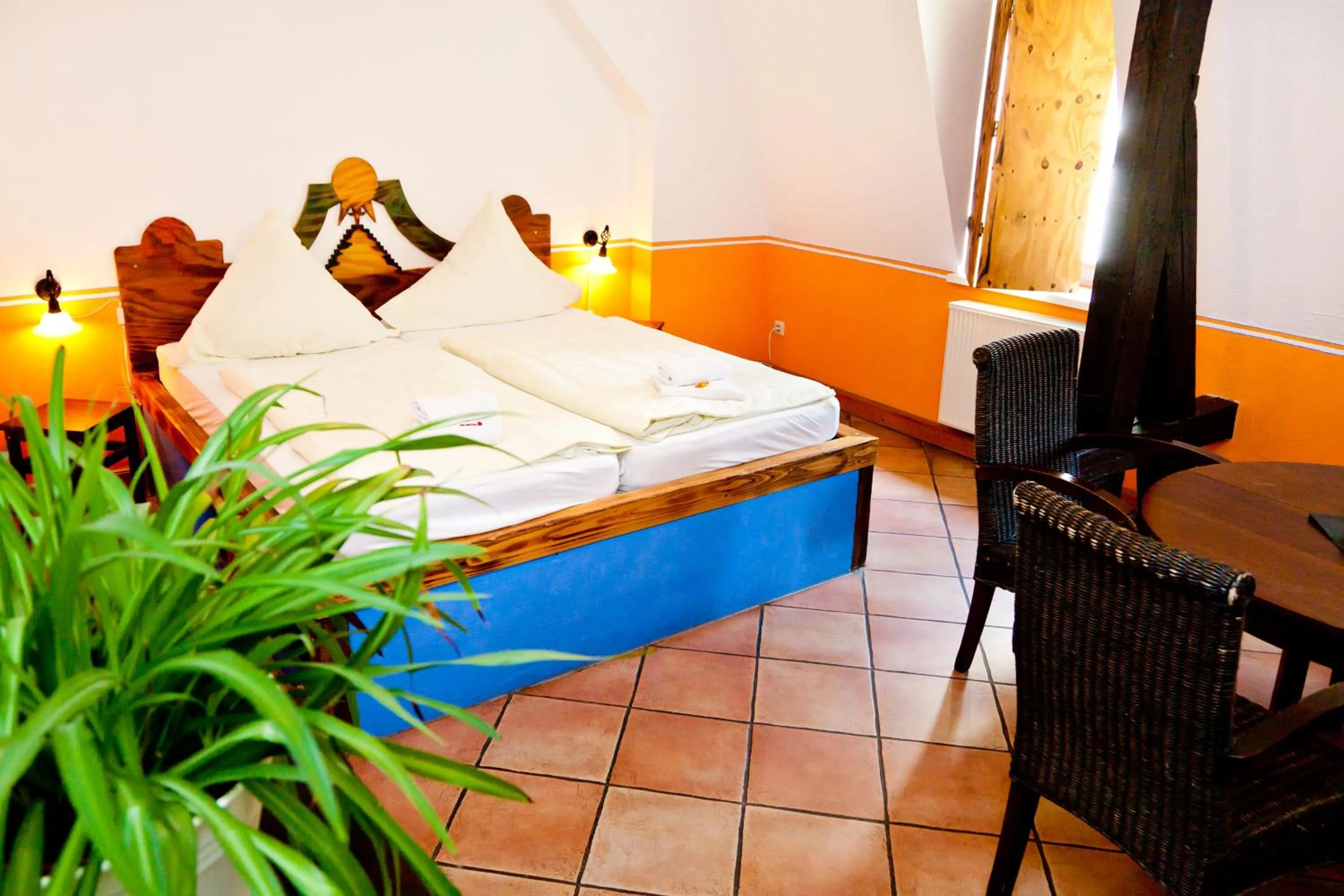 Bed in Gästehaus Mezcalero