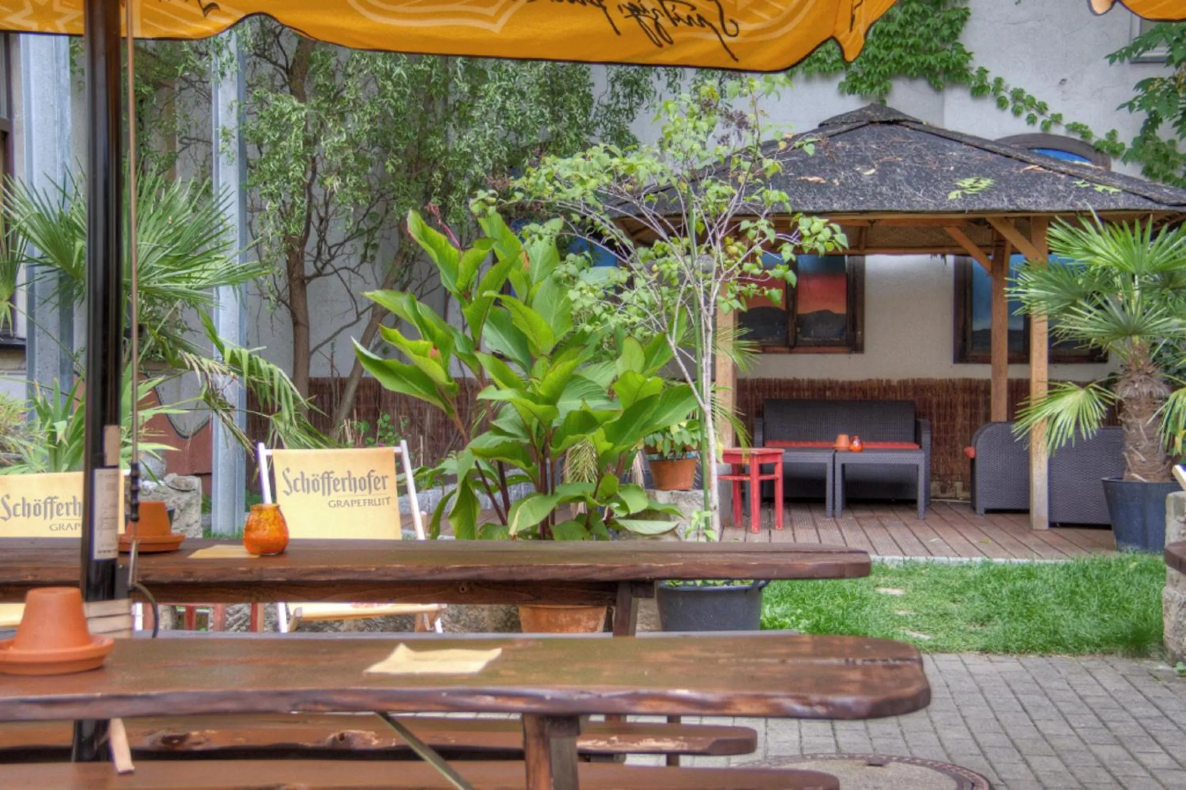 Patio in Gästehaus Mezcalero