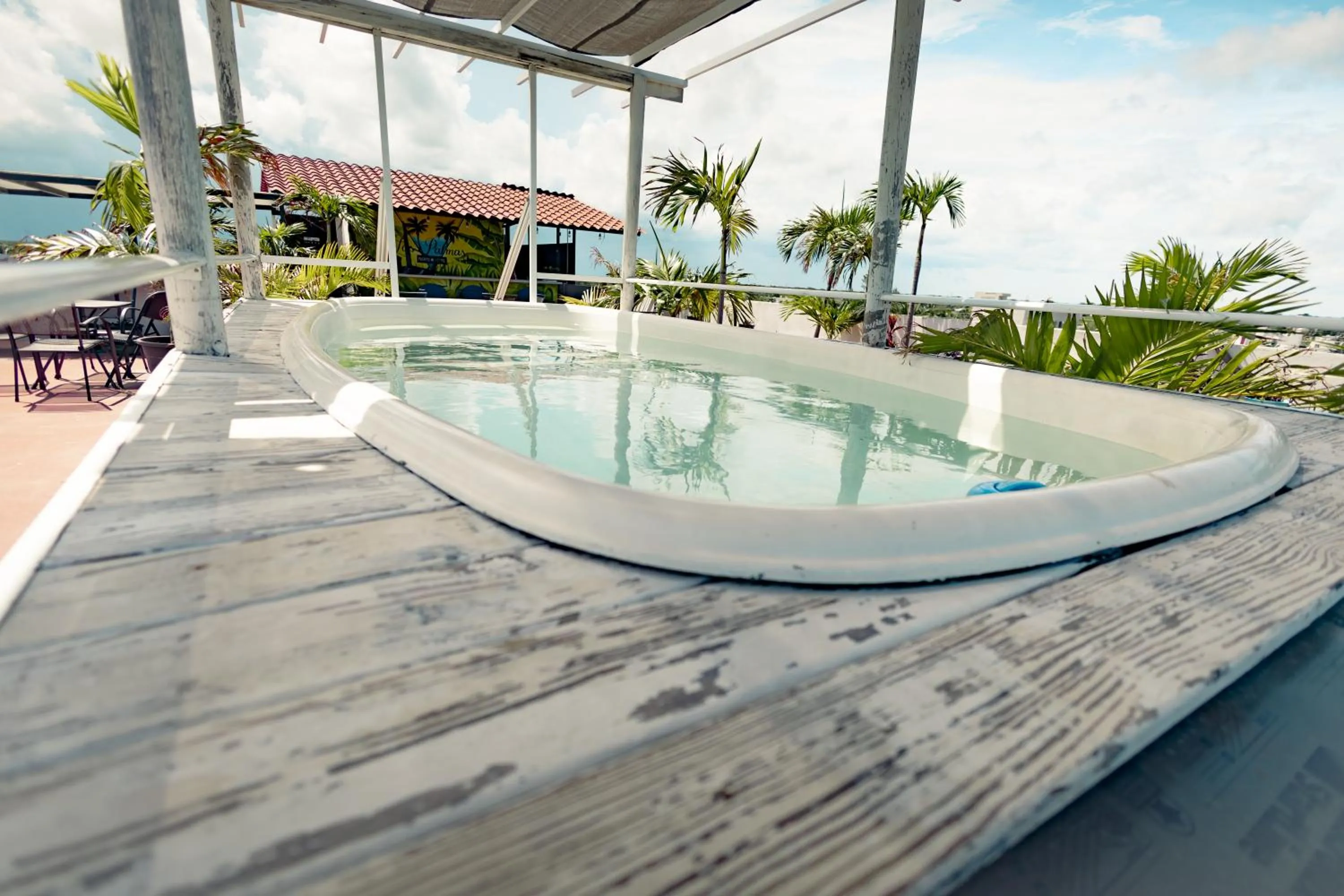 Swimming pool in Puerto Morelos Hotel Las Palmas - Near the beach