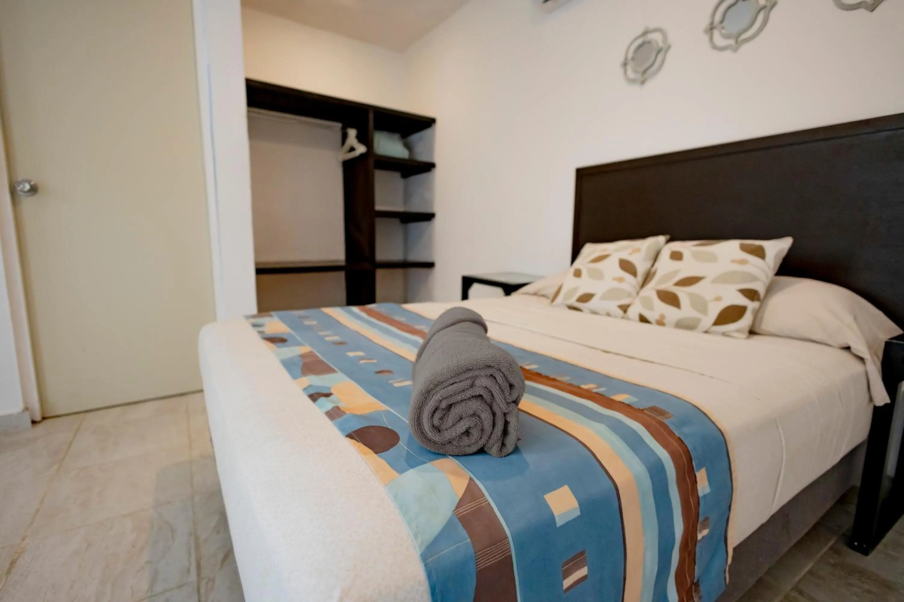 Bed in Puerto Morelos Hotel Las Palmas - Near the beach