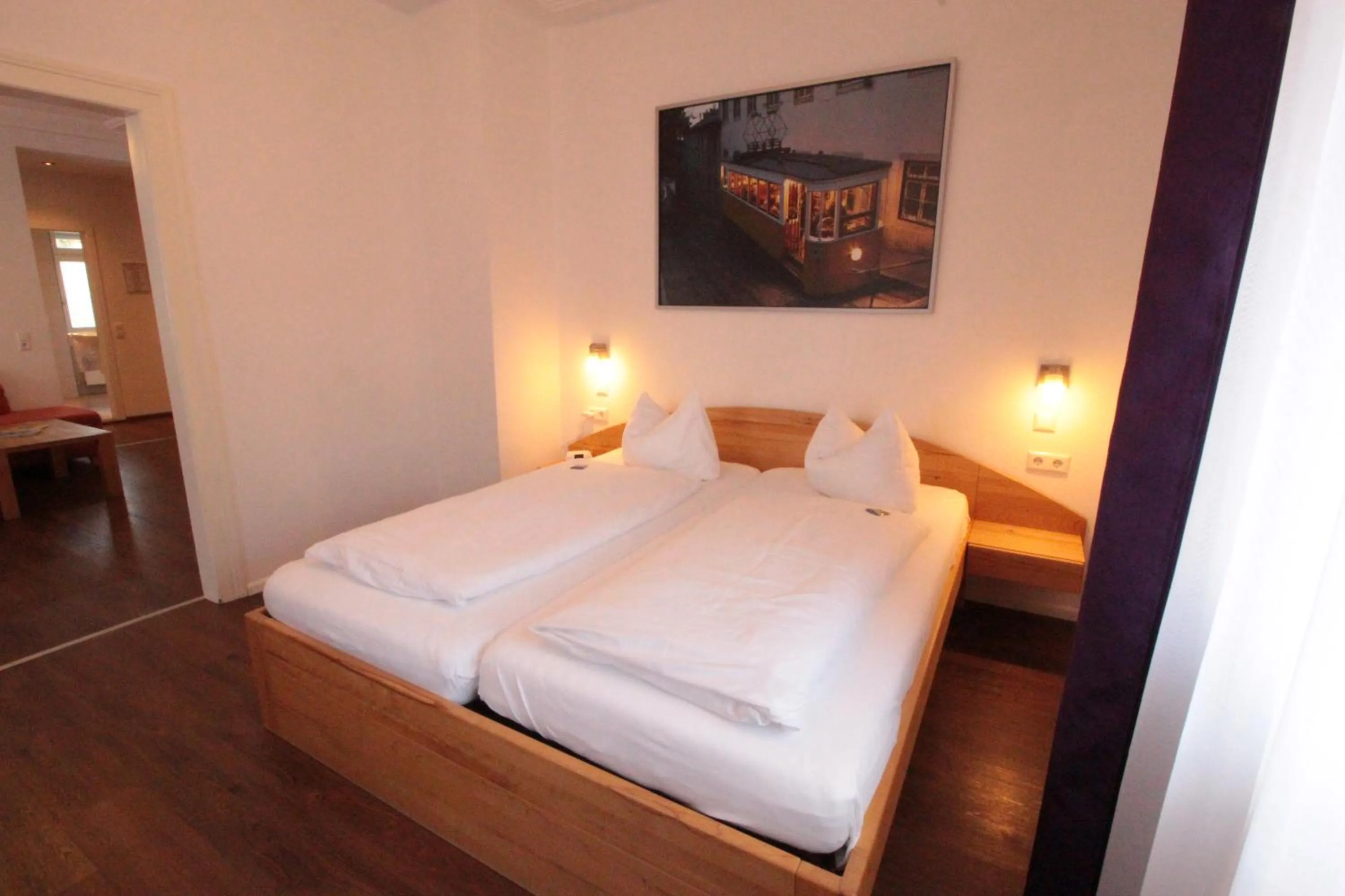 Bed in Hotel Sunnegässle