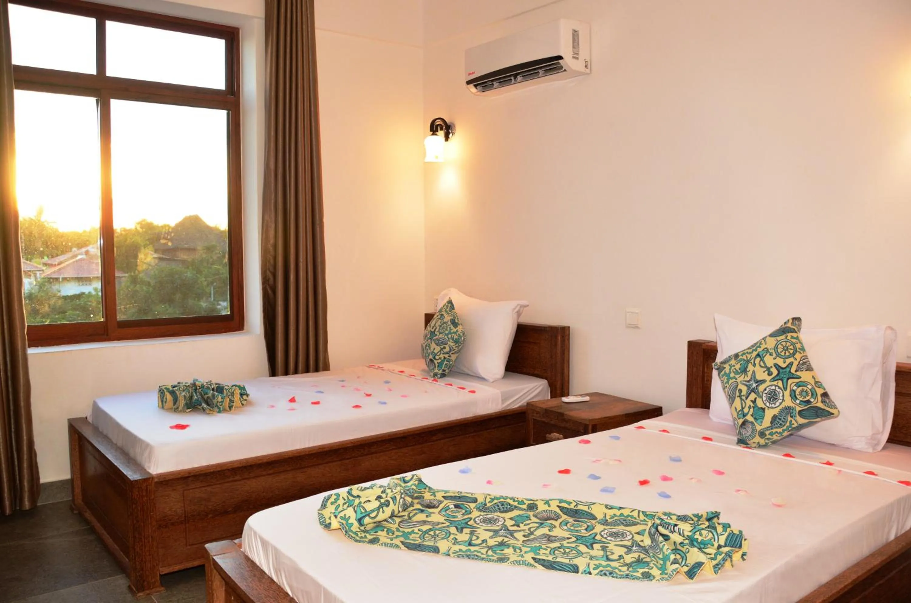 Bed in Zanoceanique Hotel