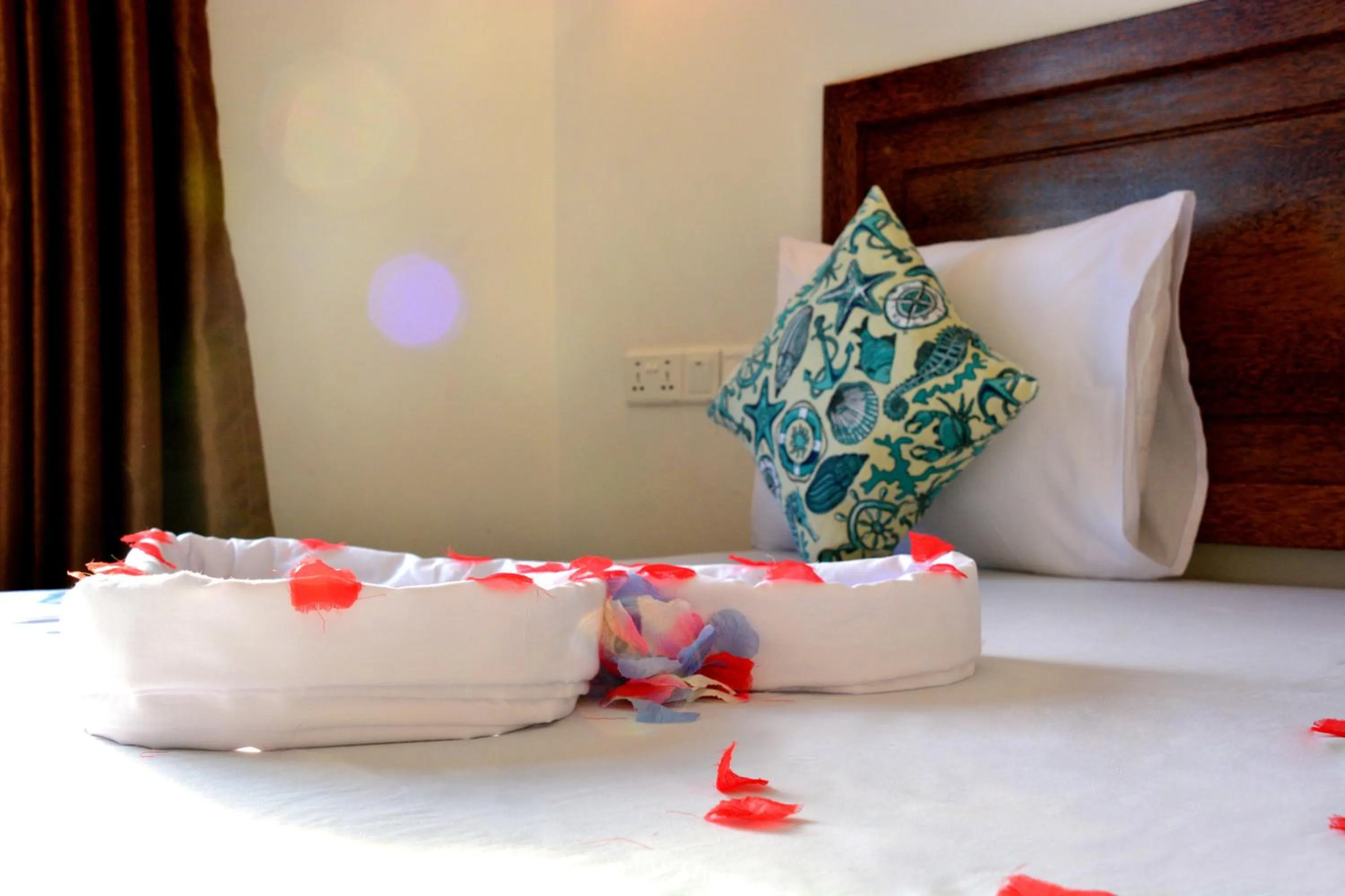 Bed in Zanoceanique Hotel