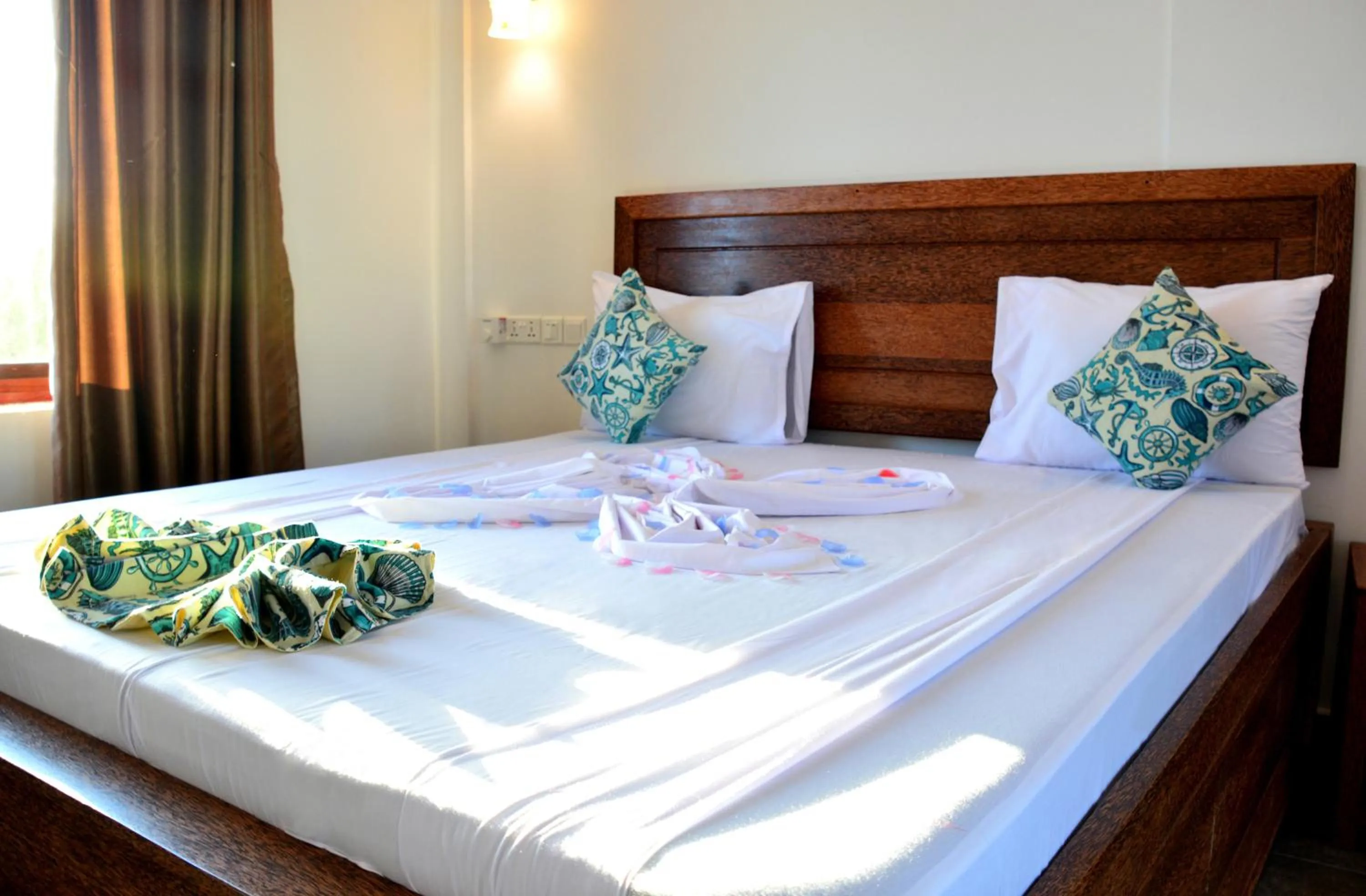 Bed in Zanoceanique Hotel