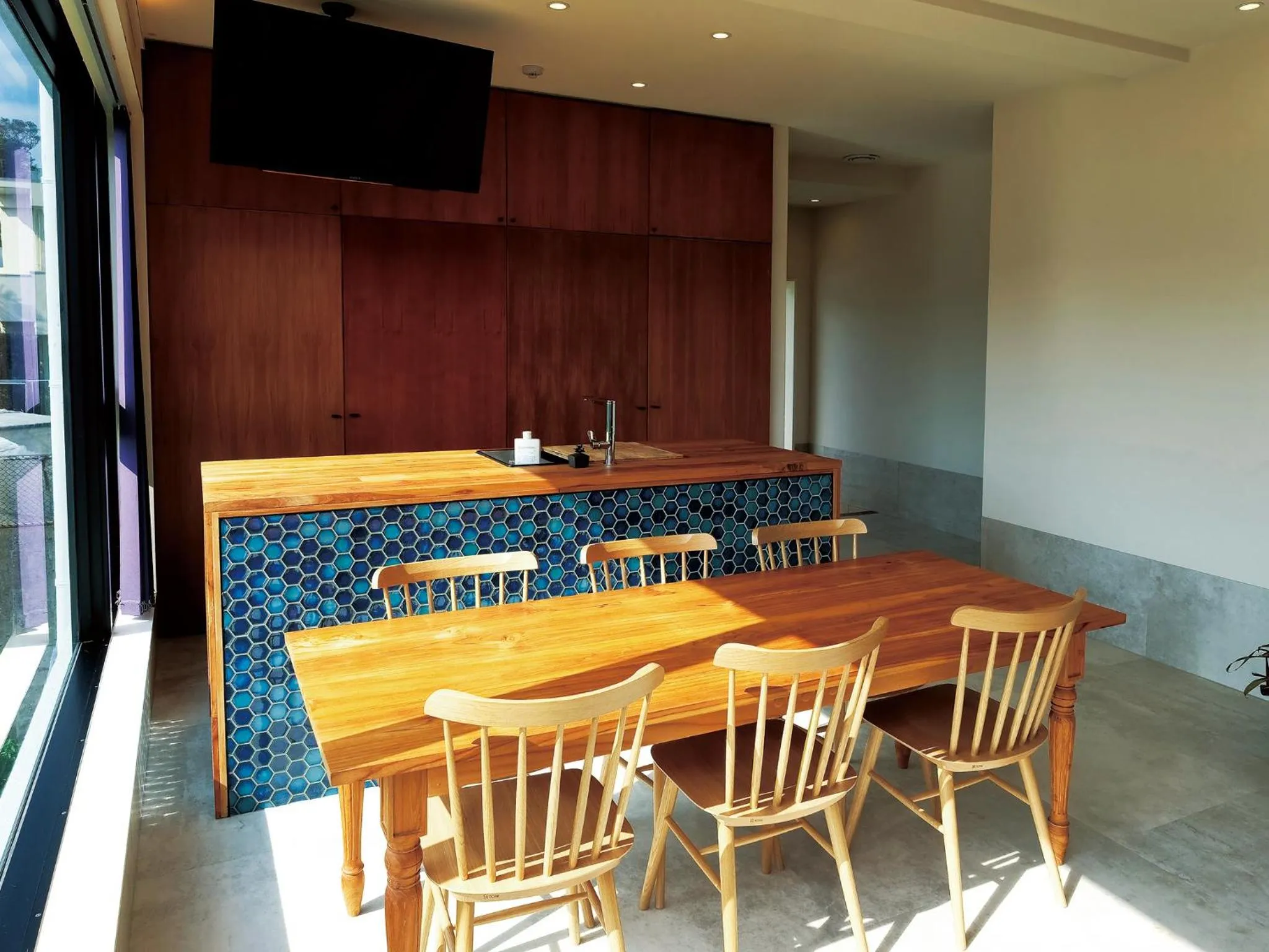 Living room in CHULAX OKINAWA YOMITAN【Designer Condominium Hotel】