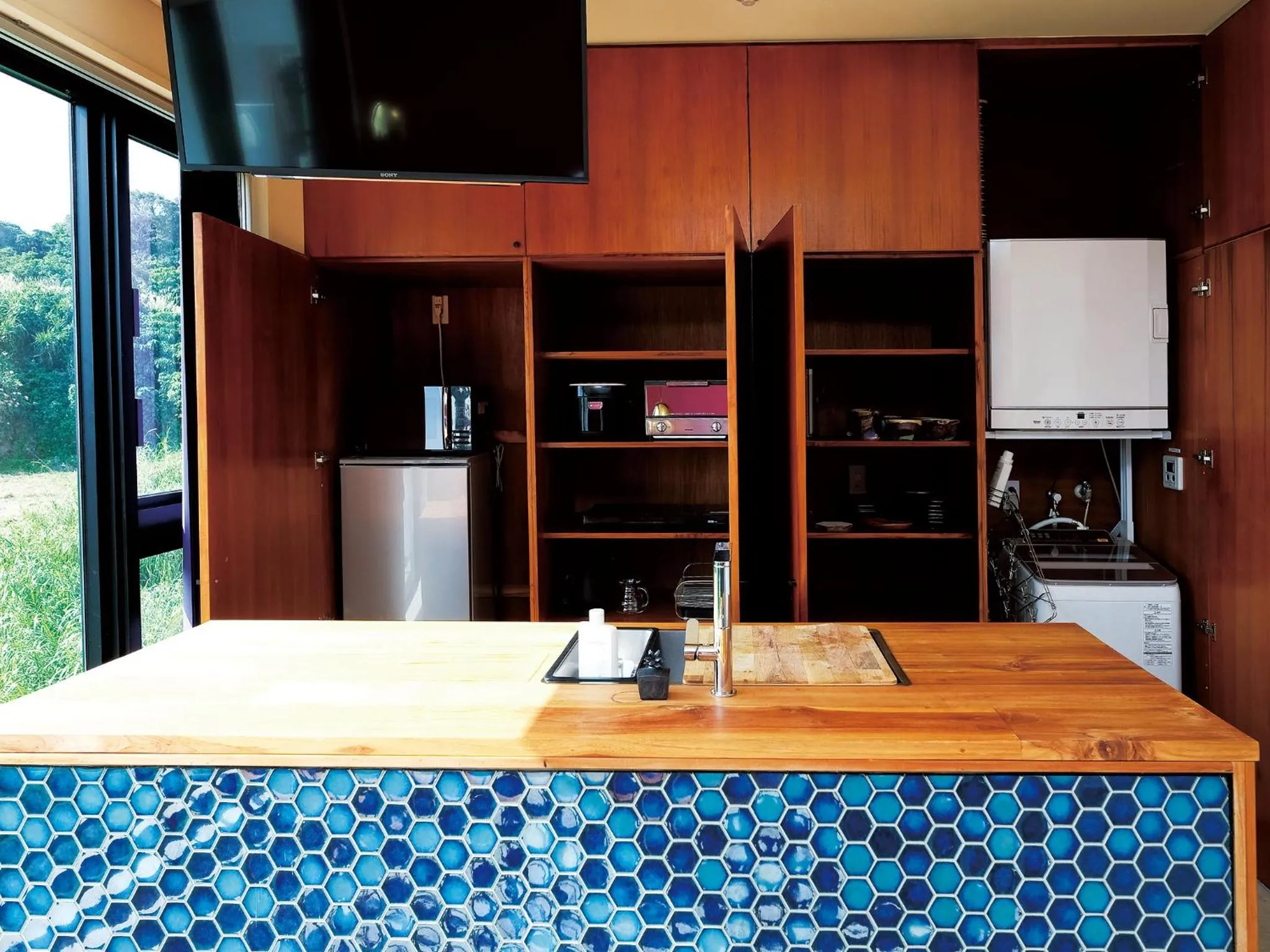 Kitchen or kitchenette in CHULAX OKINAWA YOMITAN【Designer Condominium Hotel】