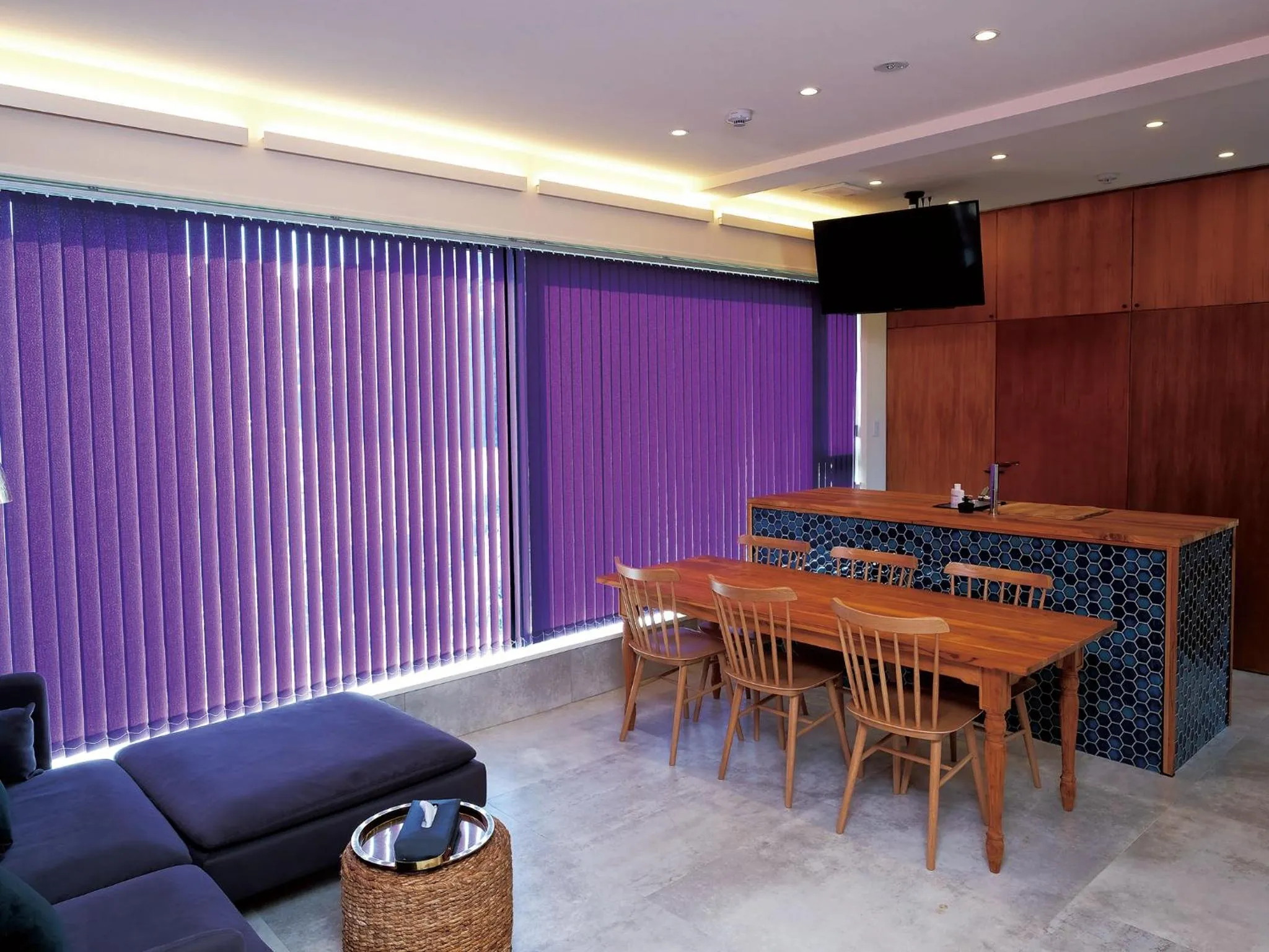 Living room in CHULAX OKINAWA YOMITAN【Designer Condominium Hotel】