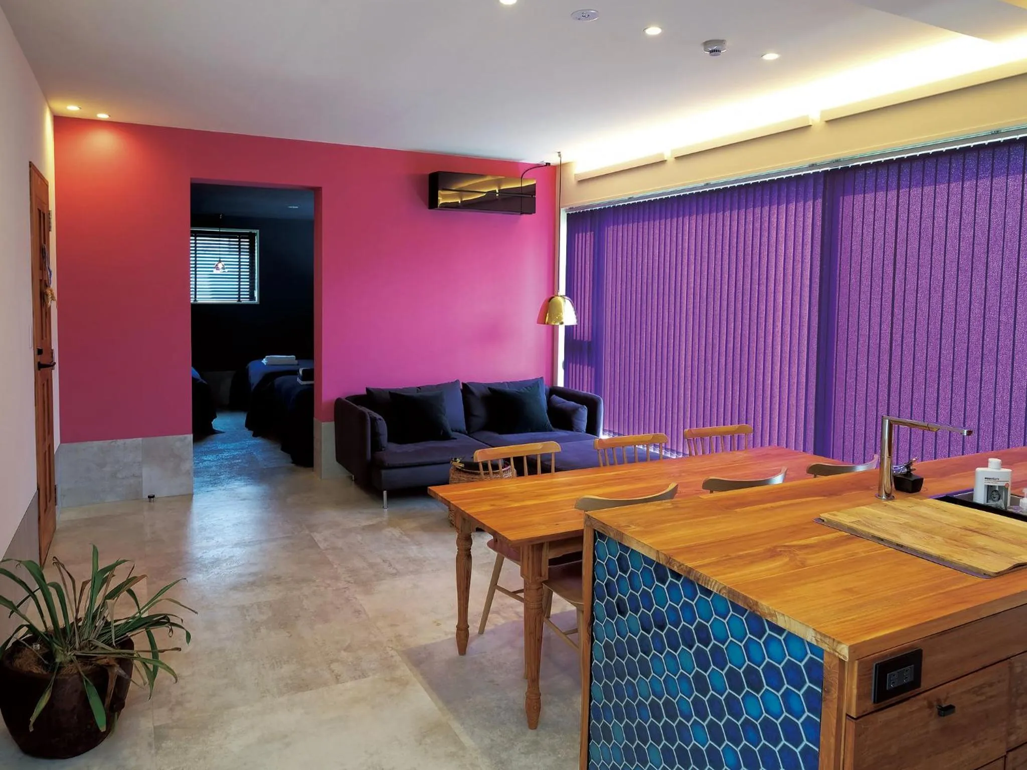 Dining area in CHULAX OKINAWA YOMITAN【Designer Condominium Hotel】