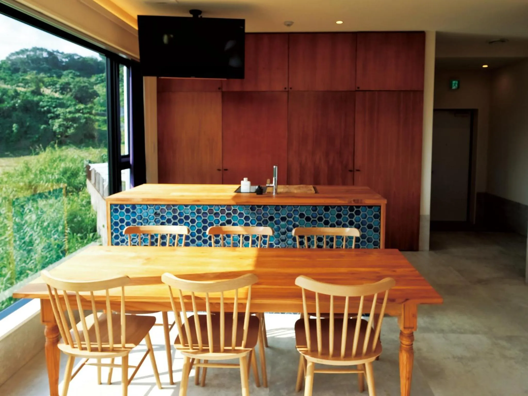 Living room in CHULAX OKINAWA YOMITAN【Designer Condominium Hotel】