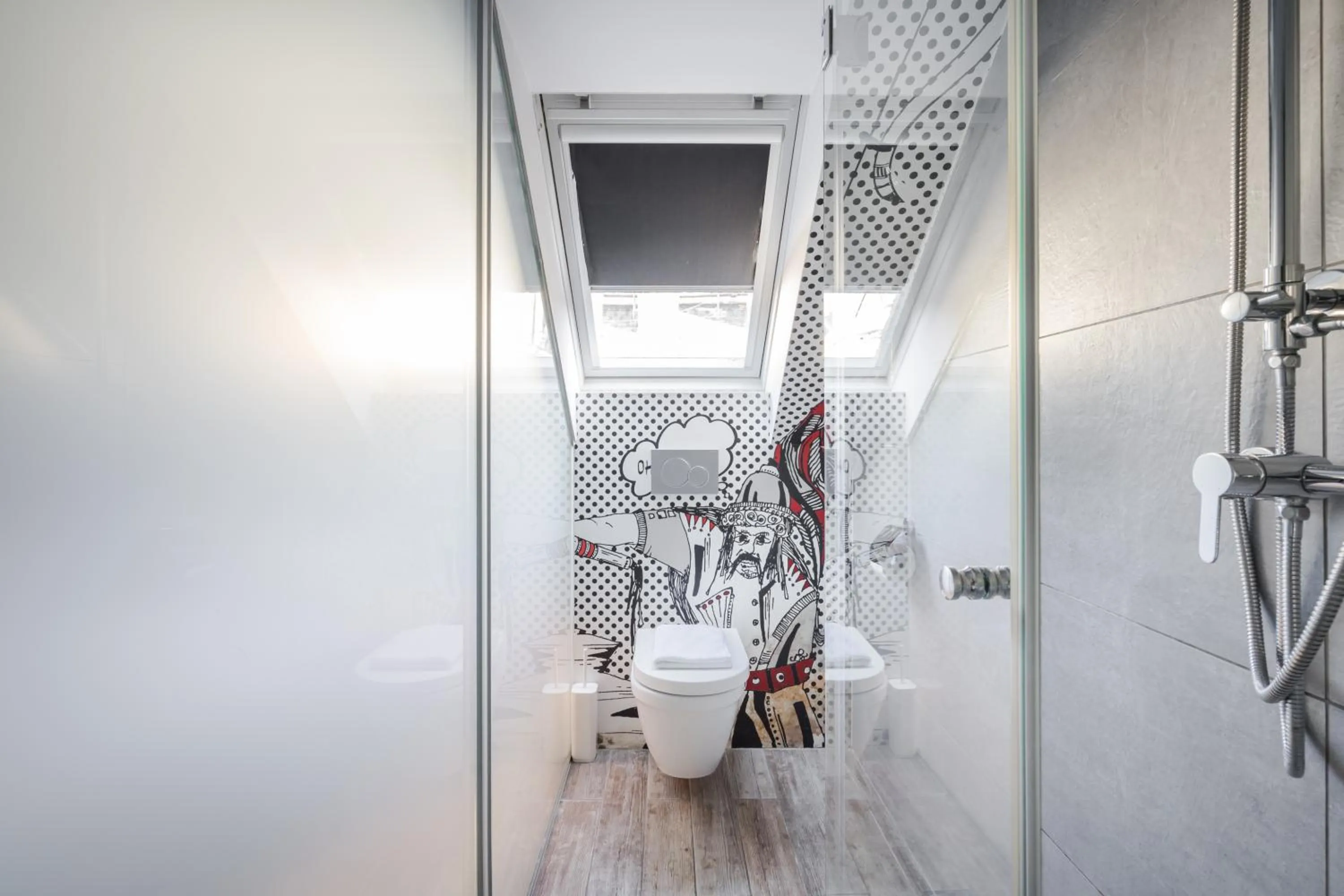 Shower in Butik Apartments, by BQA