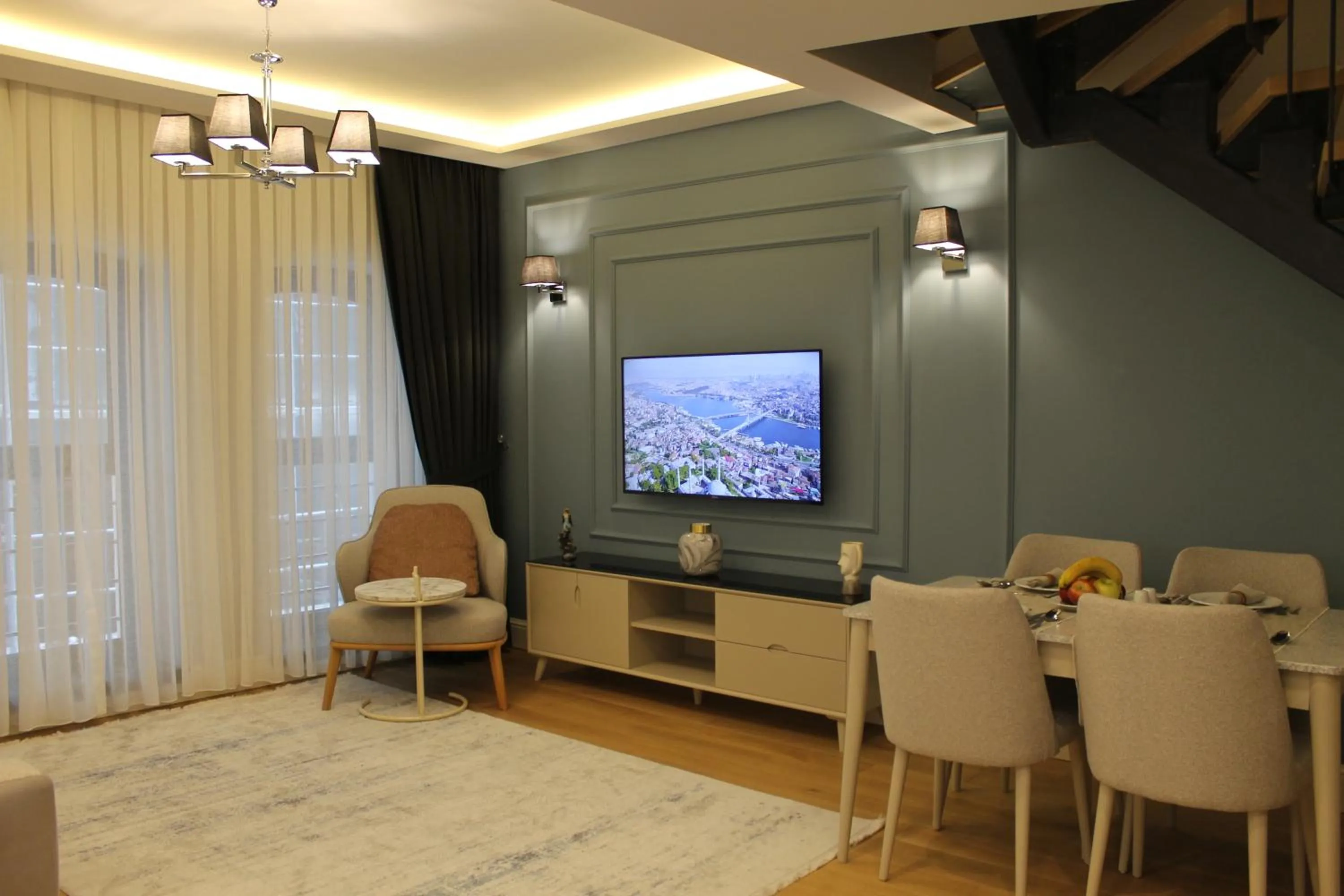 Seating area in Garlon Residence