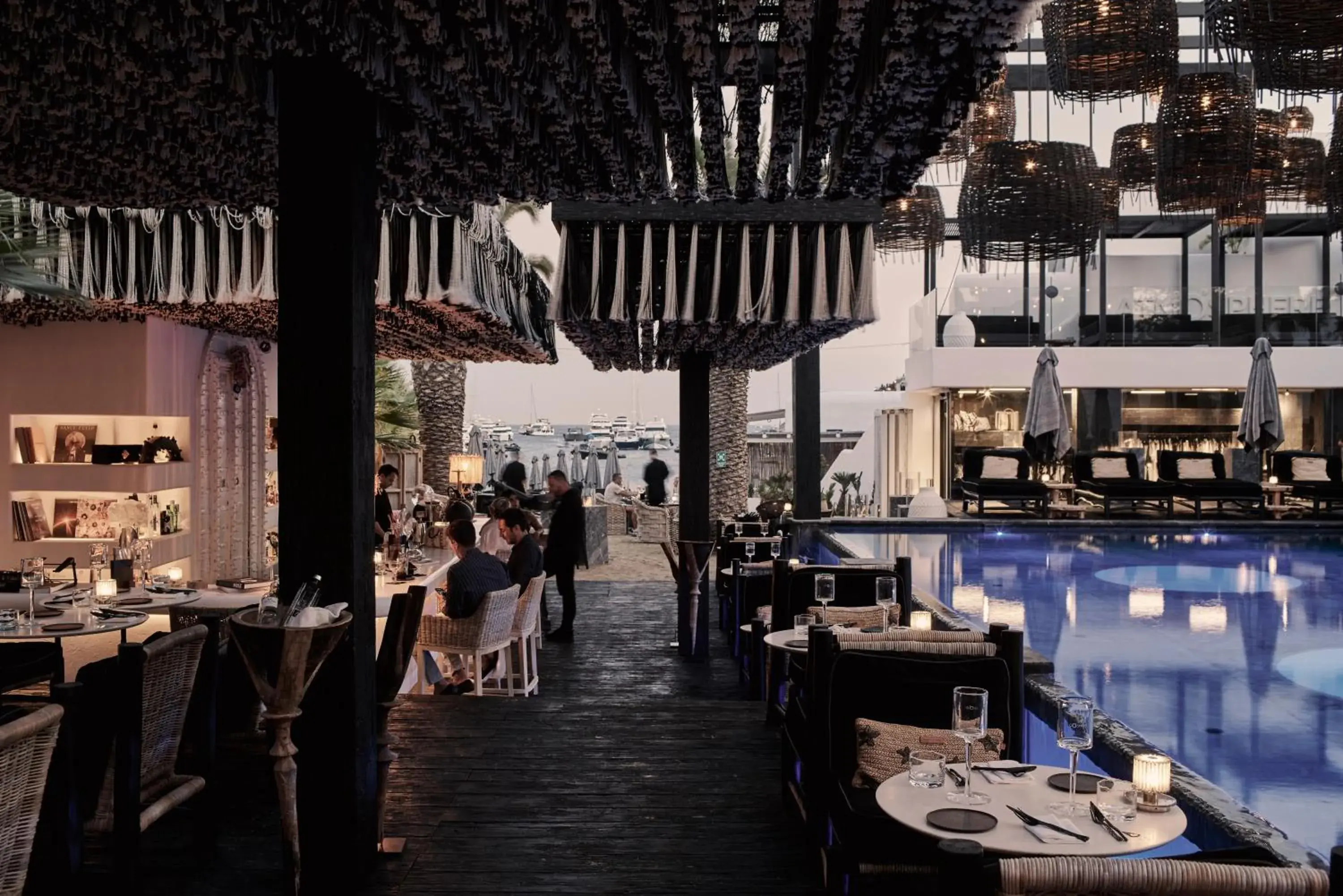 Lounge or bar in Myconian O, a Member of Design Hotels Lounge or bar in Myconian O, a Member of Design Hotels