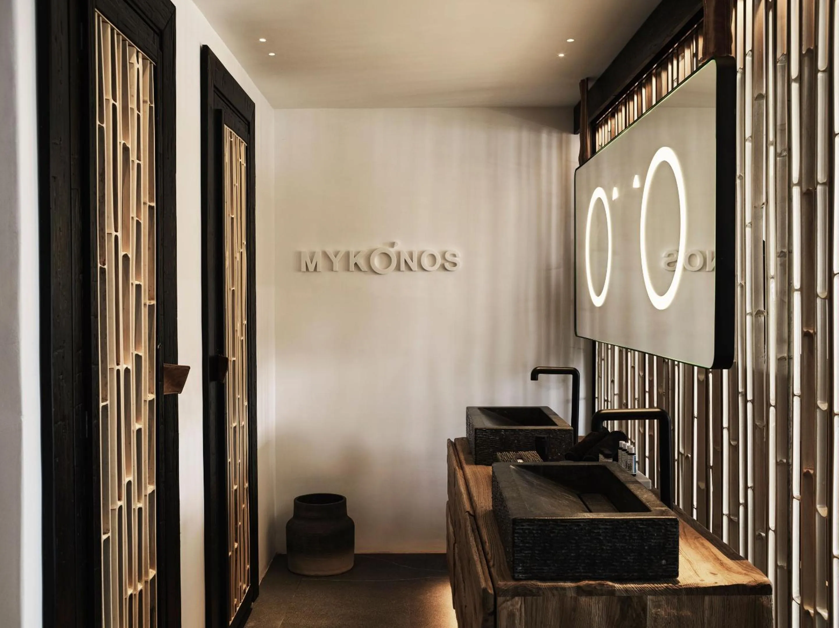 Bathroom in Myconian O, a Member of Design Hotels