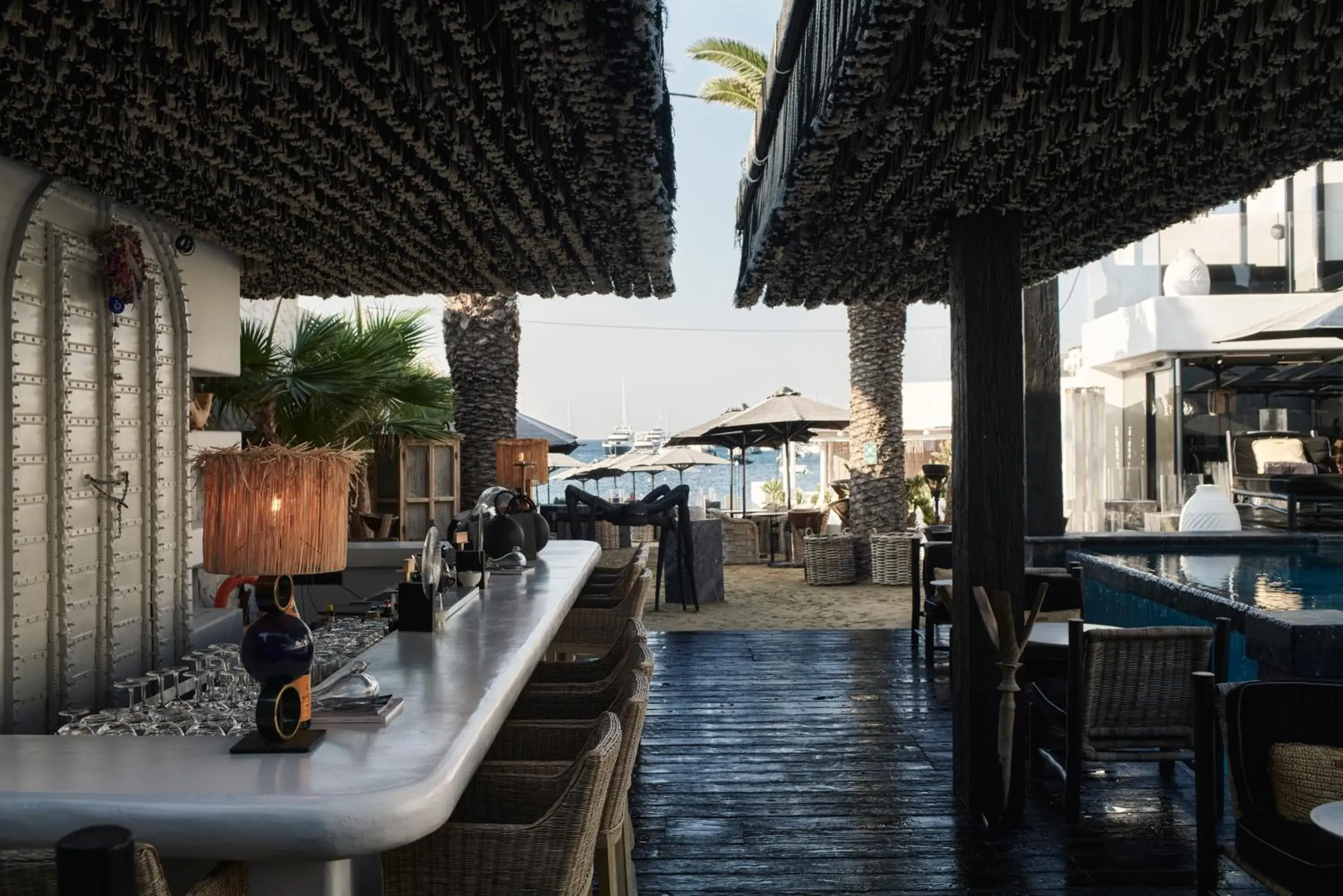 Lounge or bar in Myconian O, a Member of Design Hotels Lounge or bar in Myconian O, a Member of Design Hotels