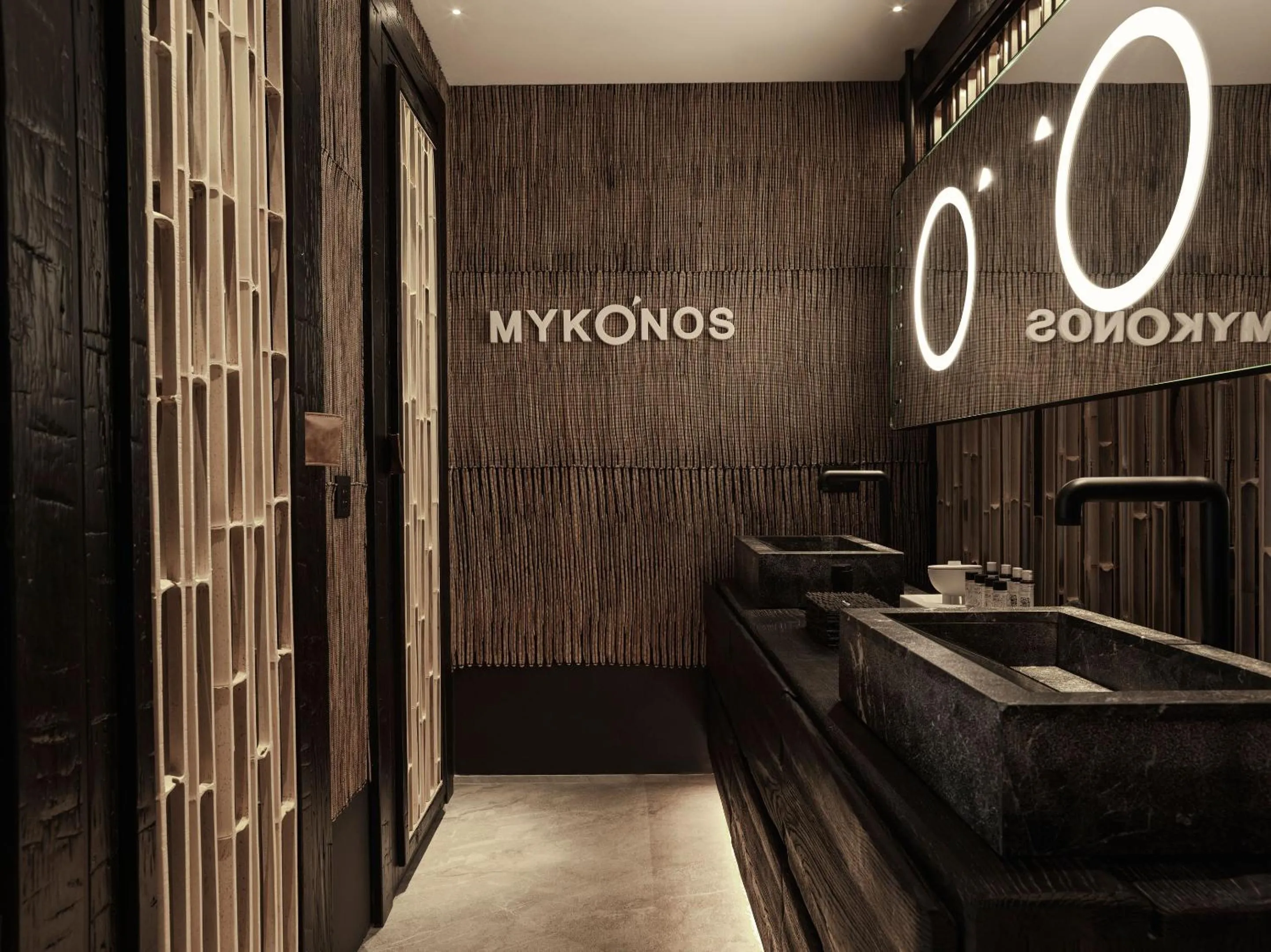 Bathroom in Myconian O, a Member of Design Hotels