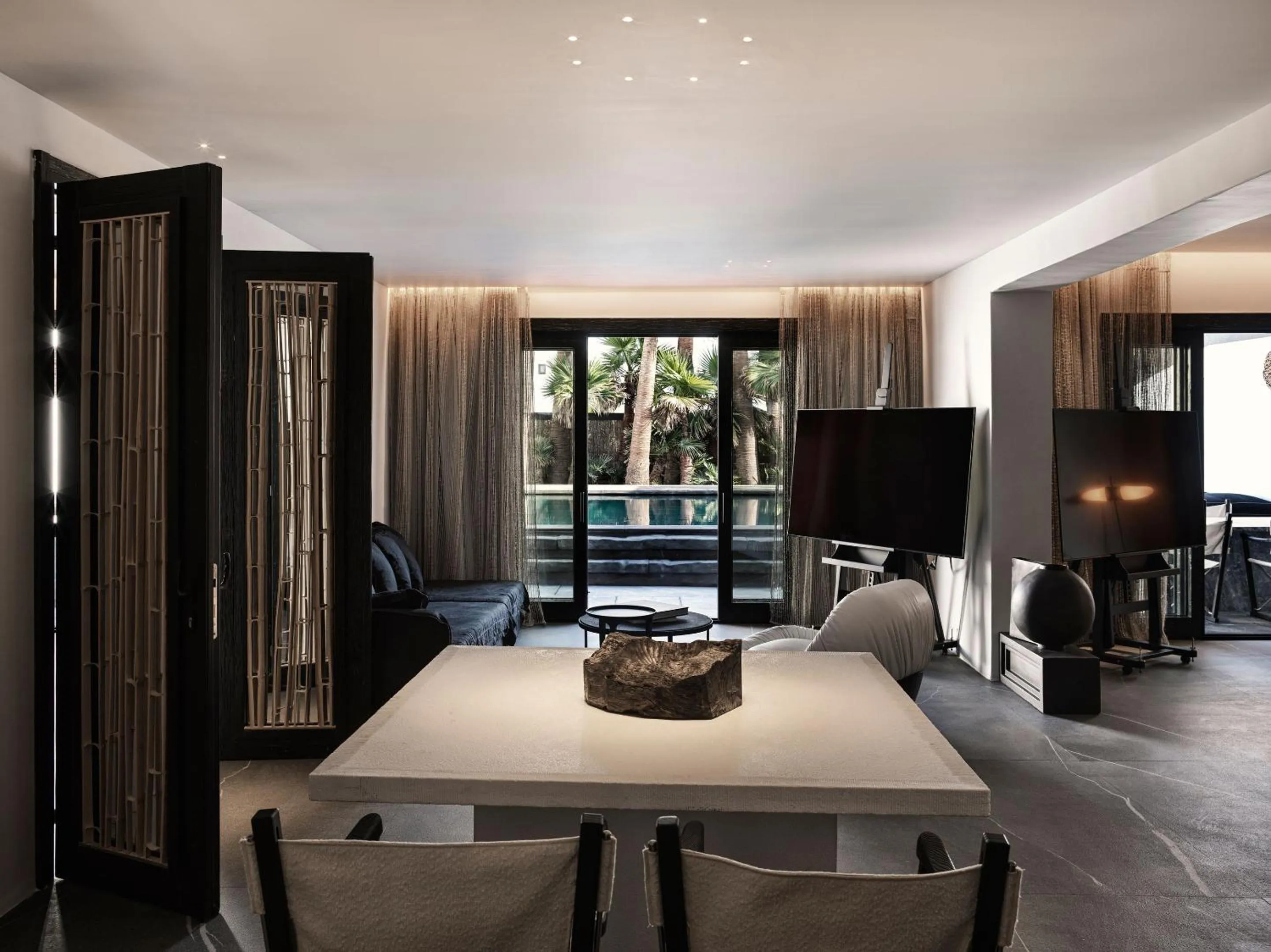 Seating area in Myconian O, a Member of Design Hotels