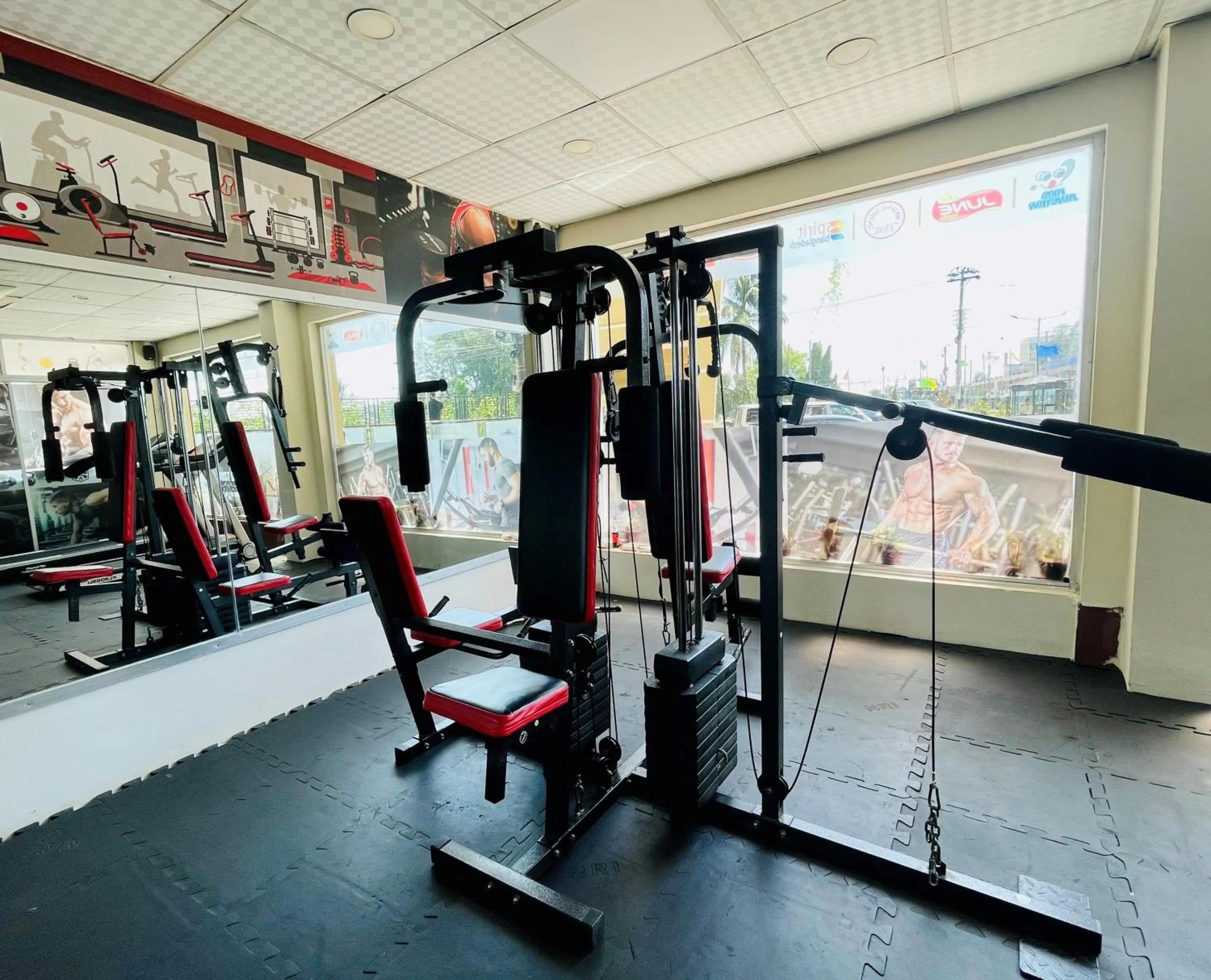 Fitness centre/facilities in Hotel Kollol by J&Z Group