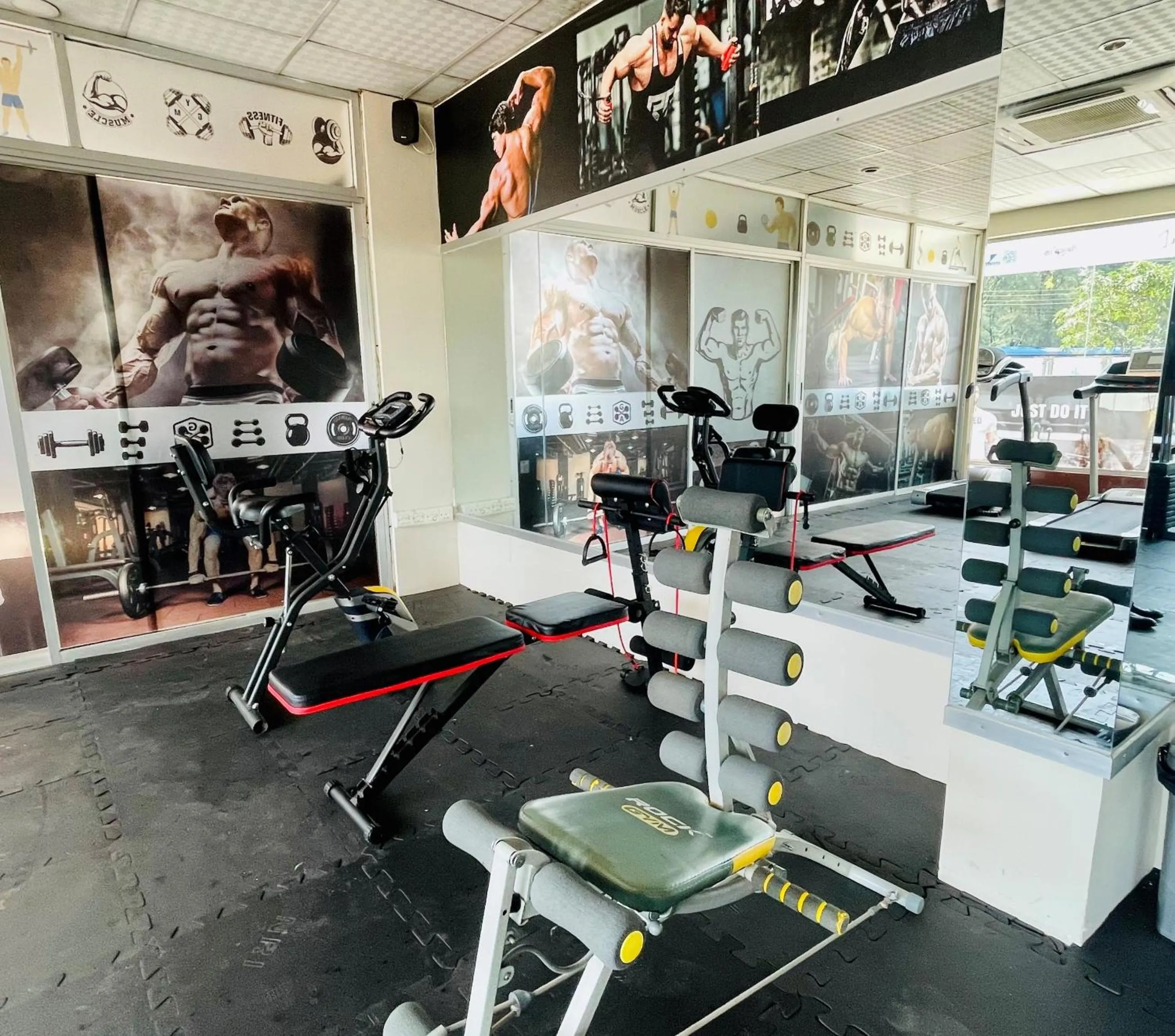 Fitness centre/facilities in Hotel Kollol by J&Z Group