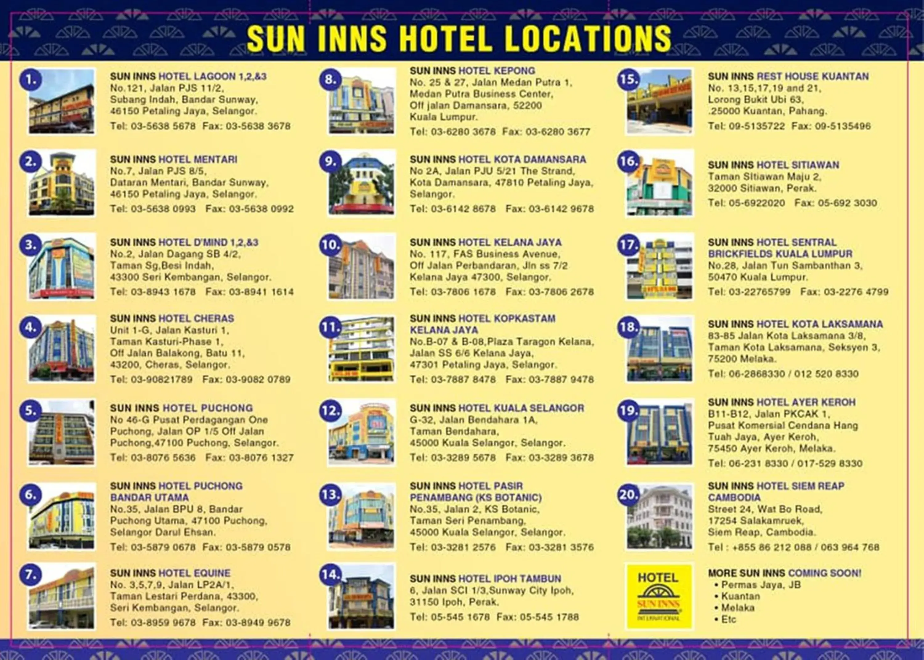 Location in Sun Inns Hotel Cheras - Balakong Location in Sun Inns Hotel Cheras - Balakong