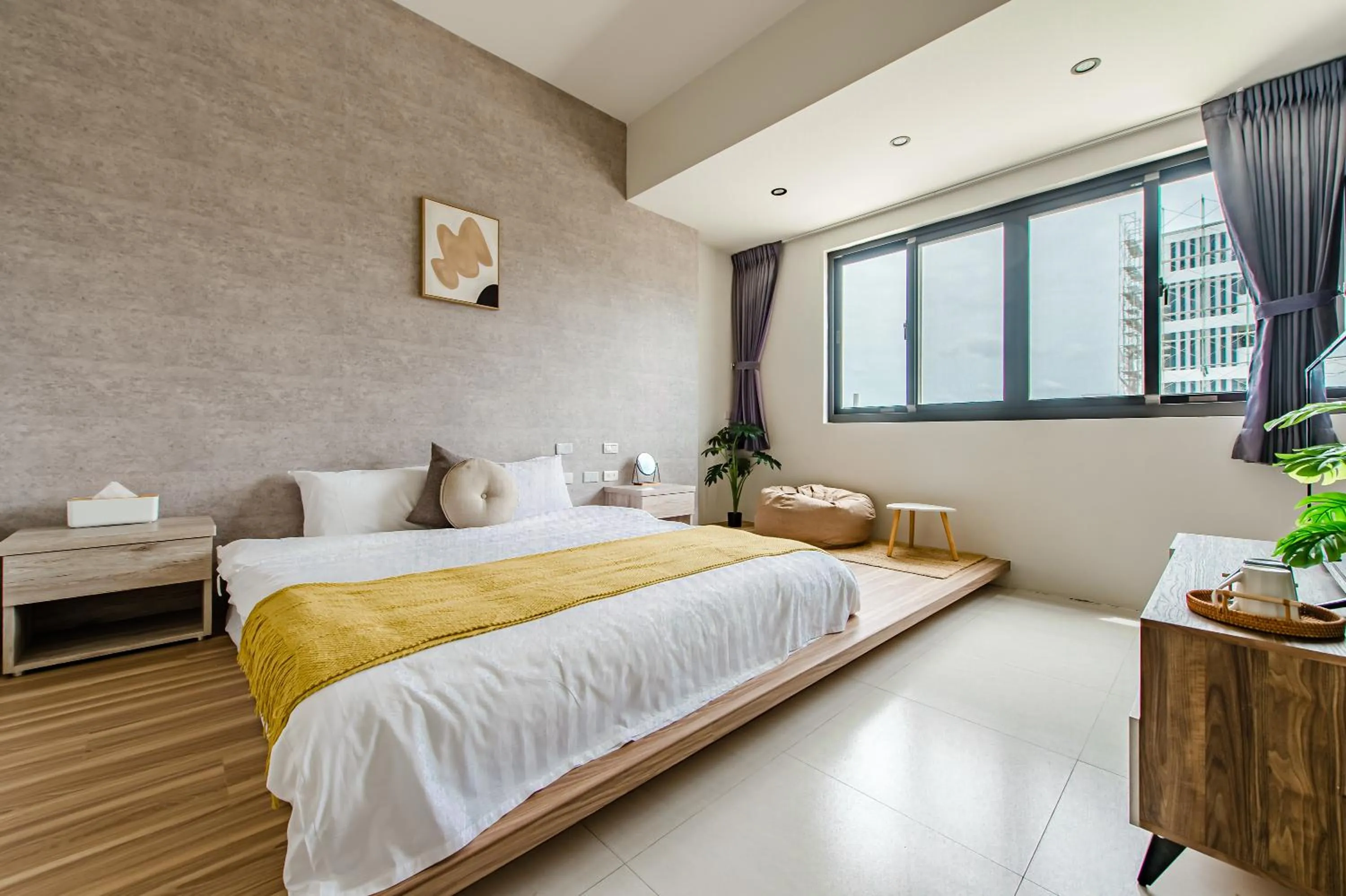 Photo of the whole room, Bed in Penghu SunSea Hall