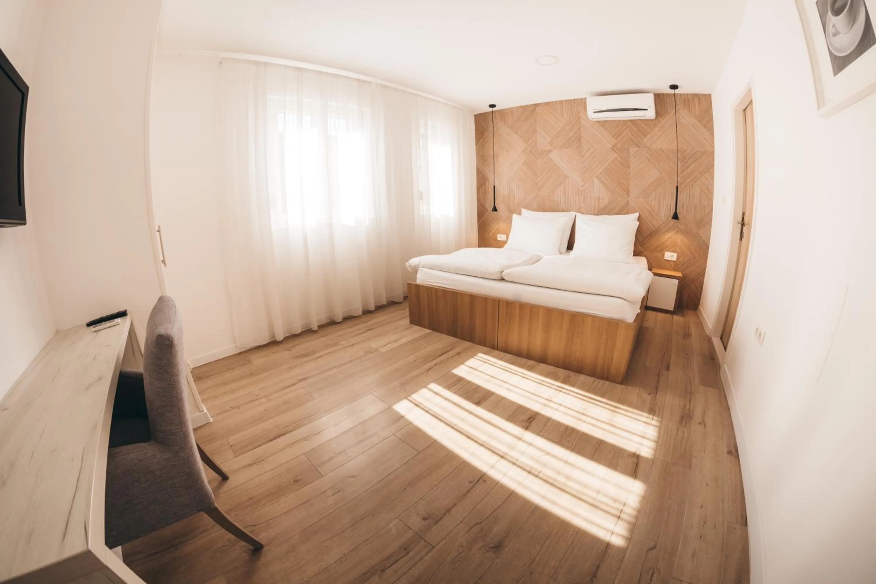 Bedroom, Bed in City Apartment One