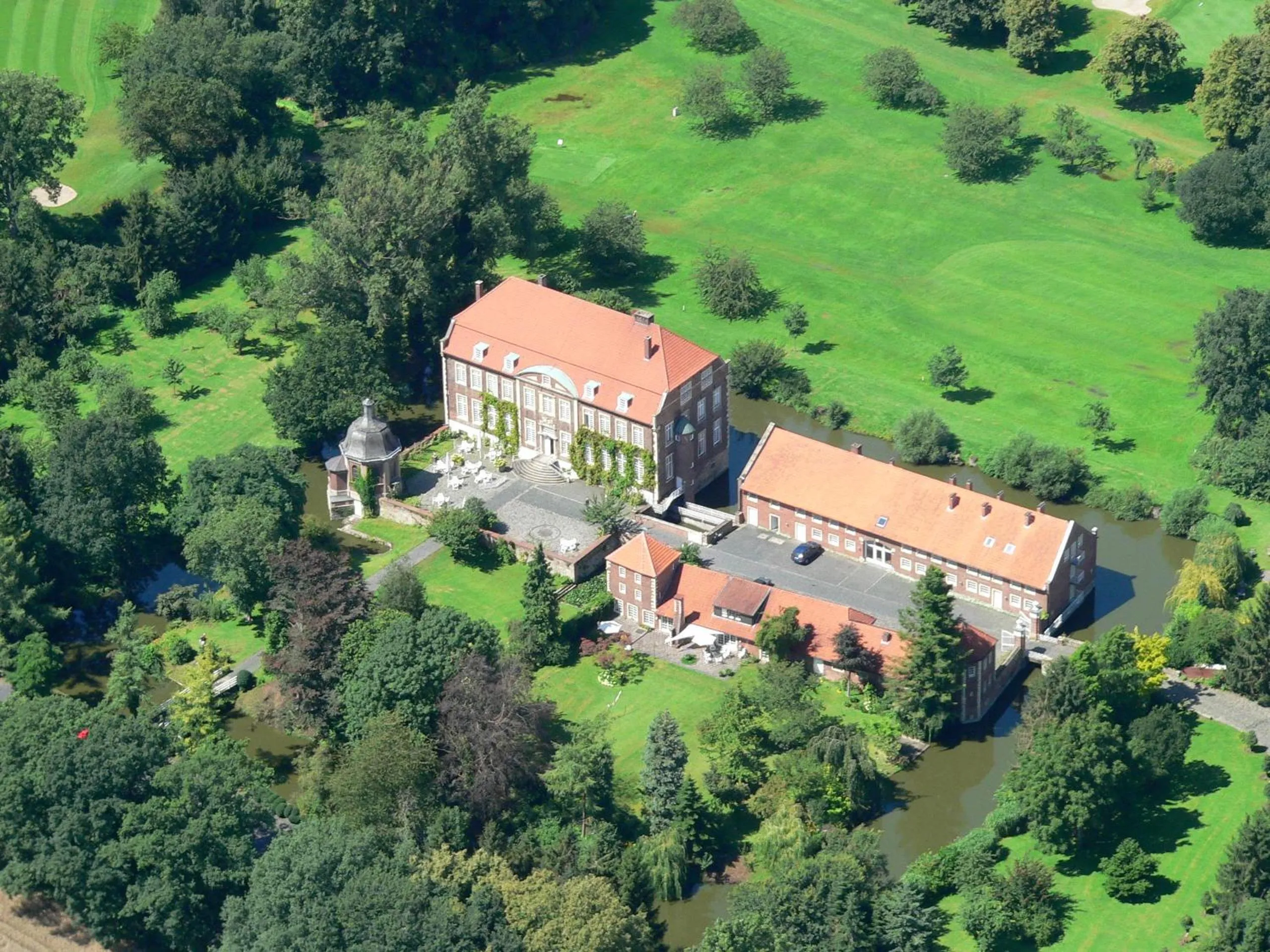 Bird's eye view in Hotel Schloss Wilkinghege