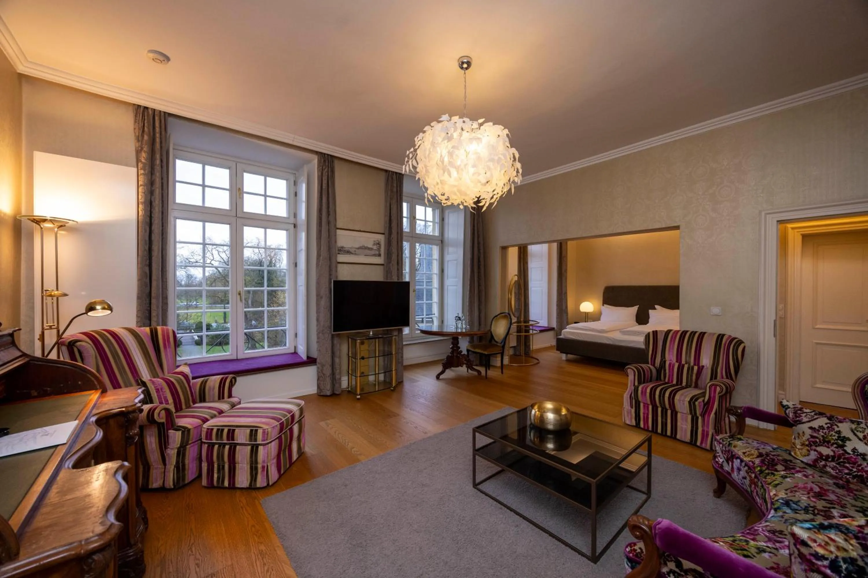 Bed in Hotel Schloss Wilkinghege