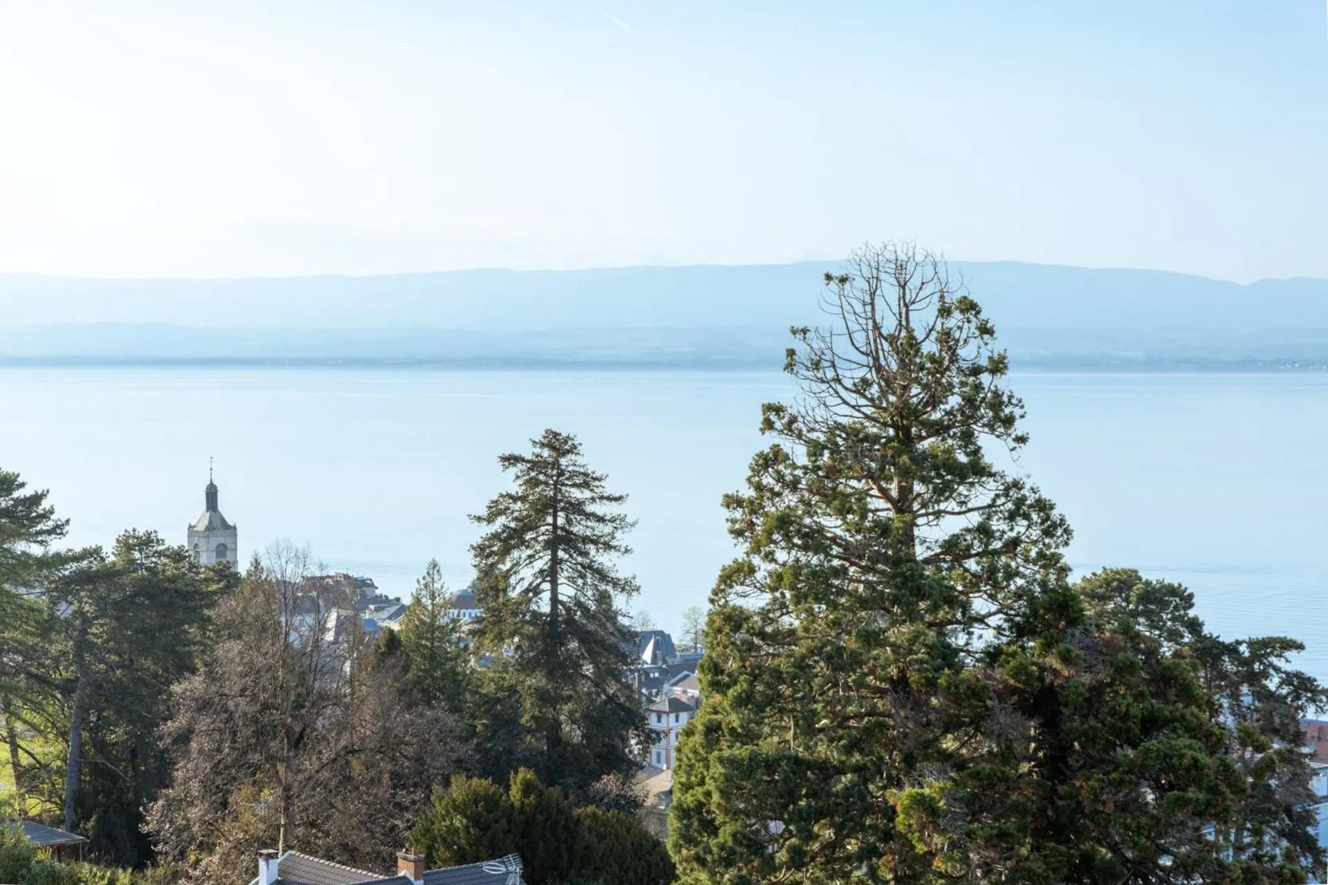 View (from property/room) in Côté Lac Hostel Evian
