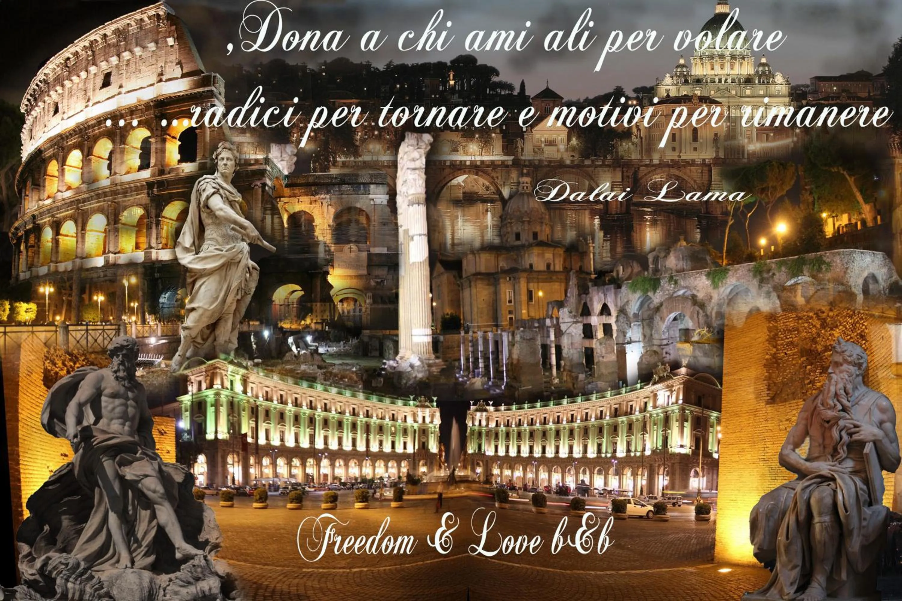 Text overlay in Freedom Love B&B