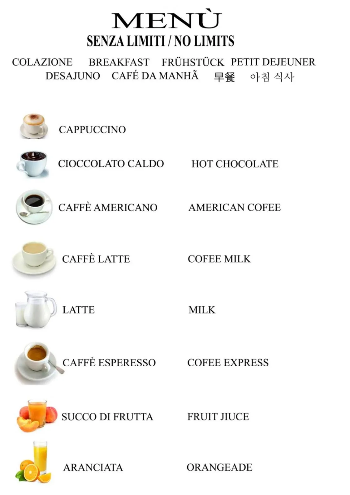 Food and drinks in Freedom Love B&B