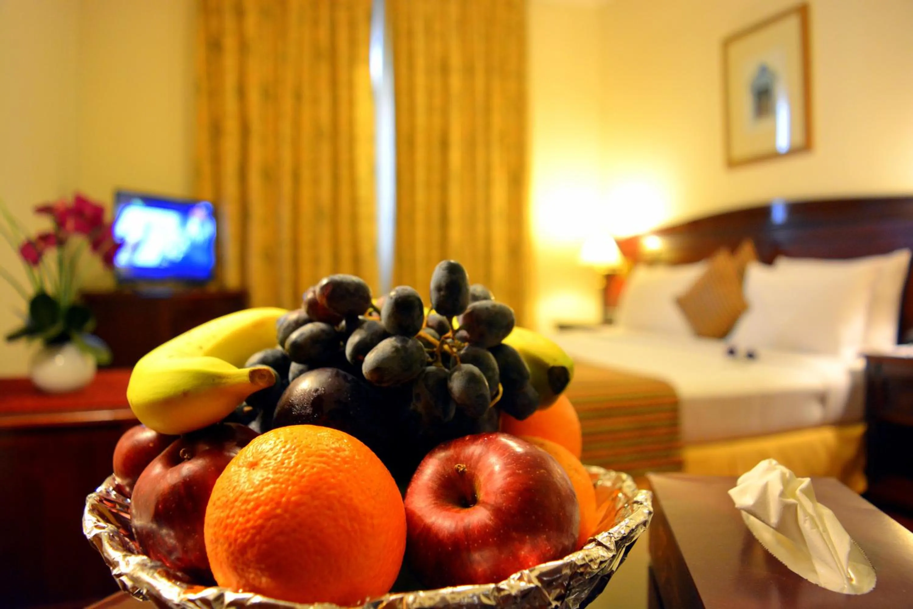 Food close-up, Bed in York International Hotel