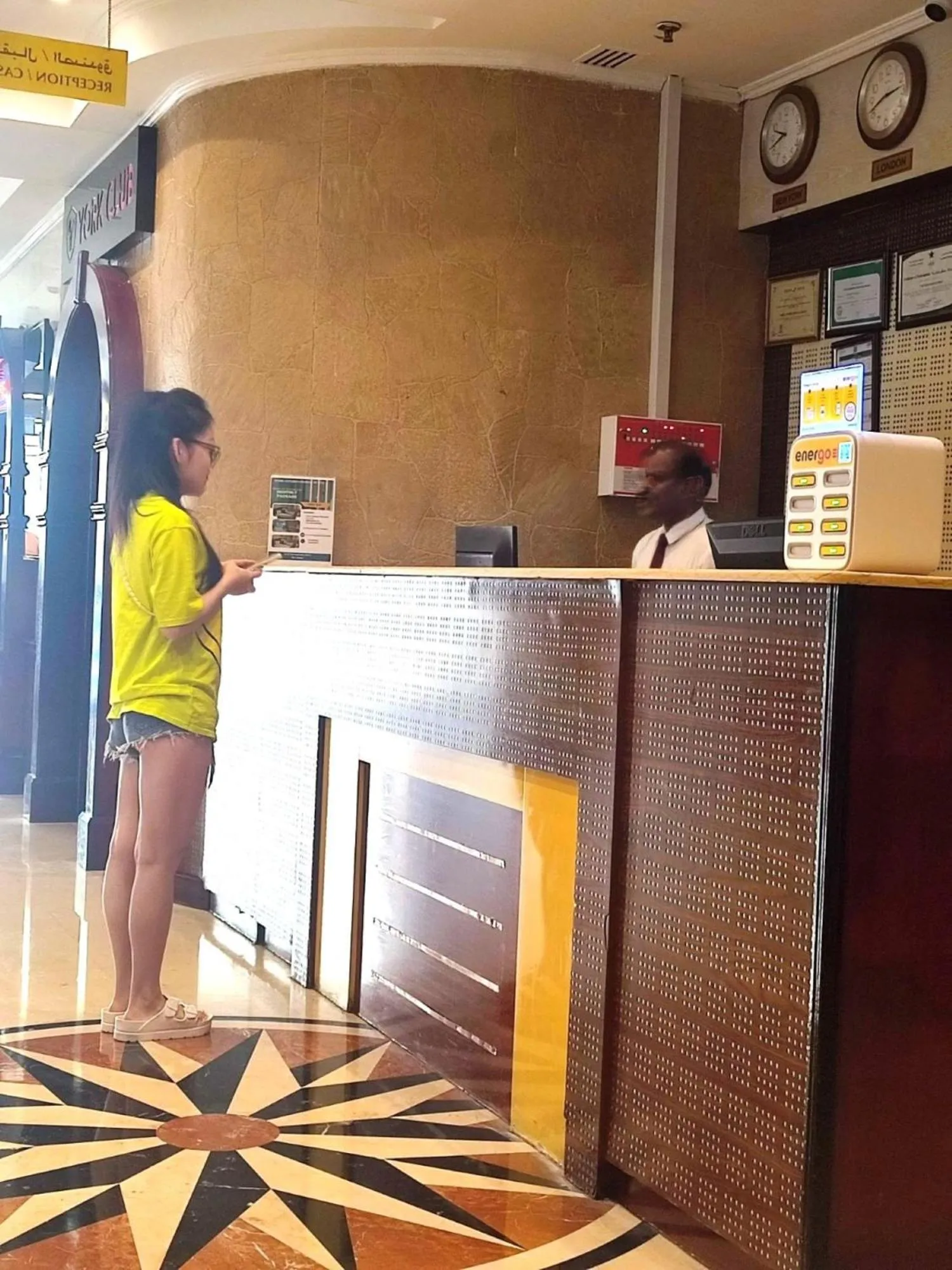 Lobby or reception in York International Hotel