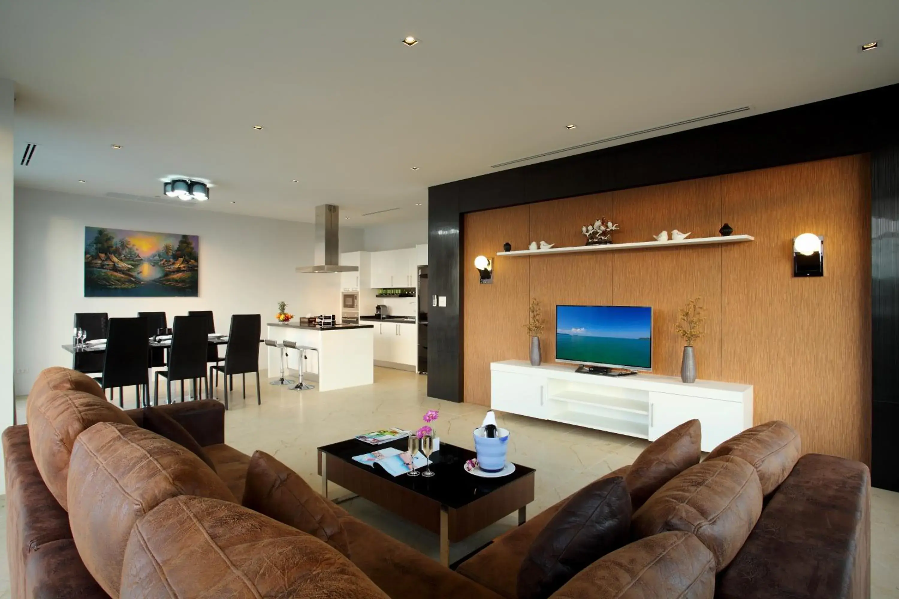 Living room in Kata Sea View Villas Living room in Kata Sea View Villas