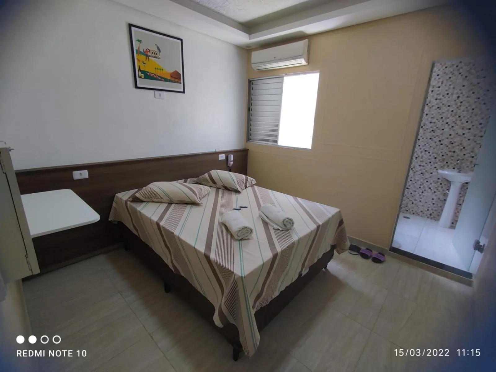 Bed in Hotel Novo Santa Cruz