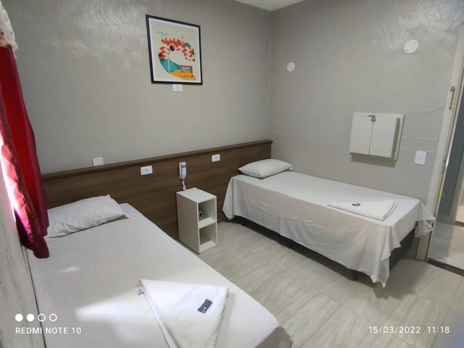 Bed in Hotel Novo Santa Cruz