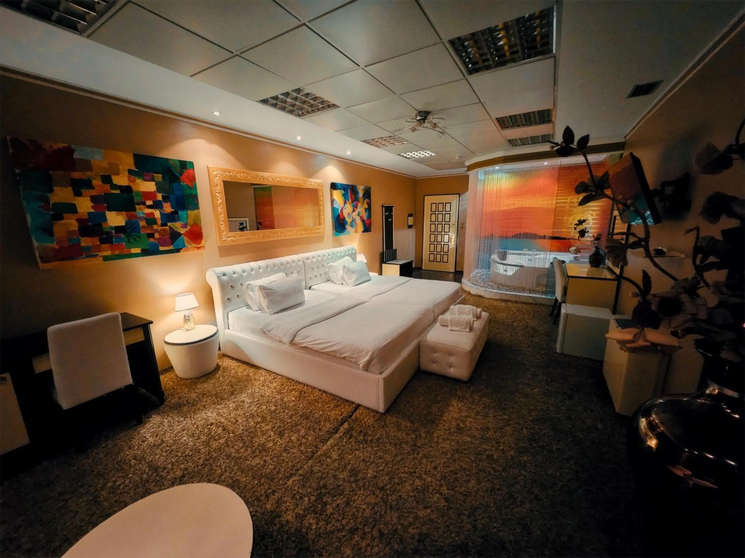 Bed in Hotel Rosa Blu