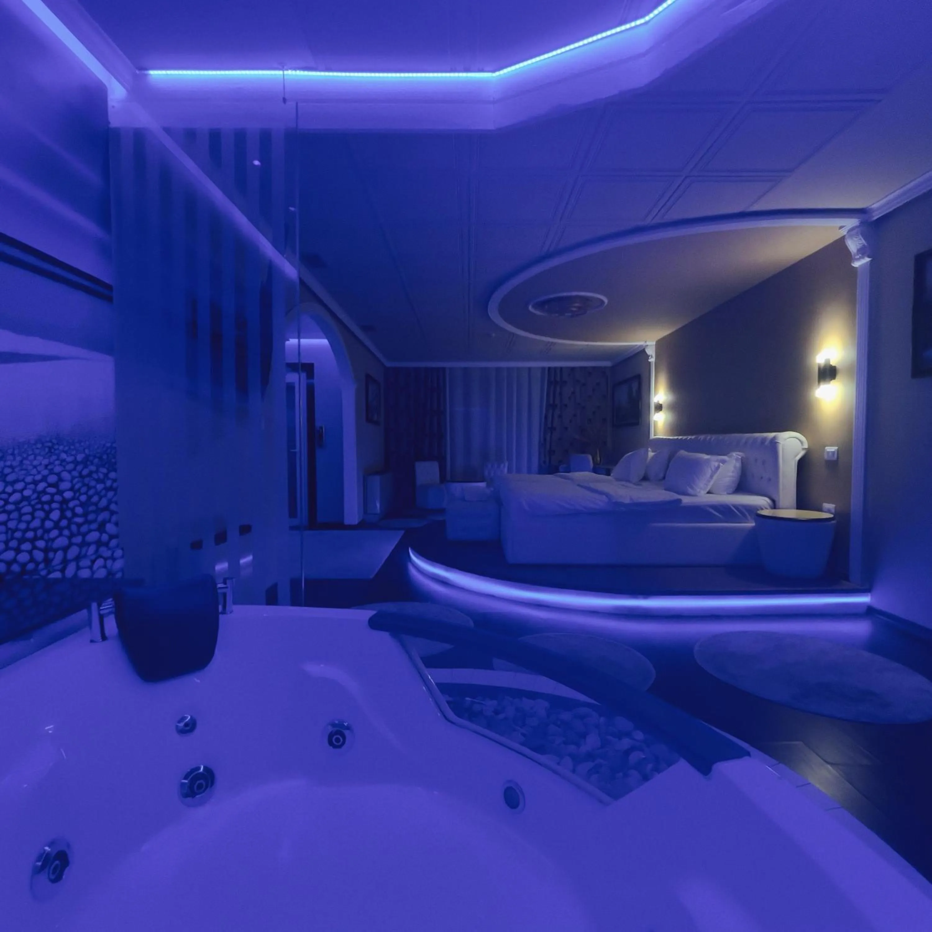 Bed in Hotel Rosa Blu