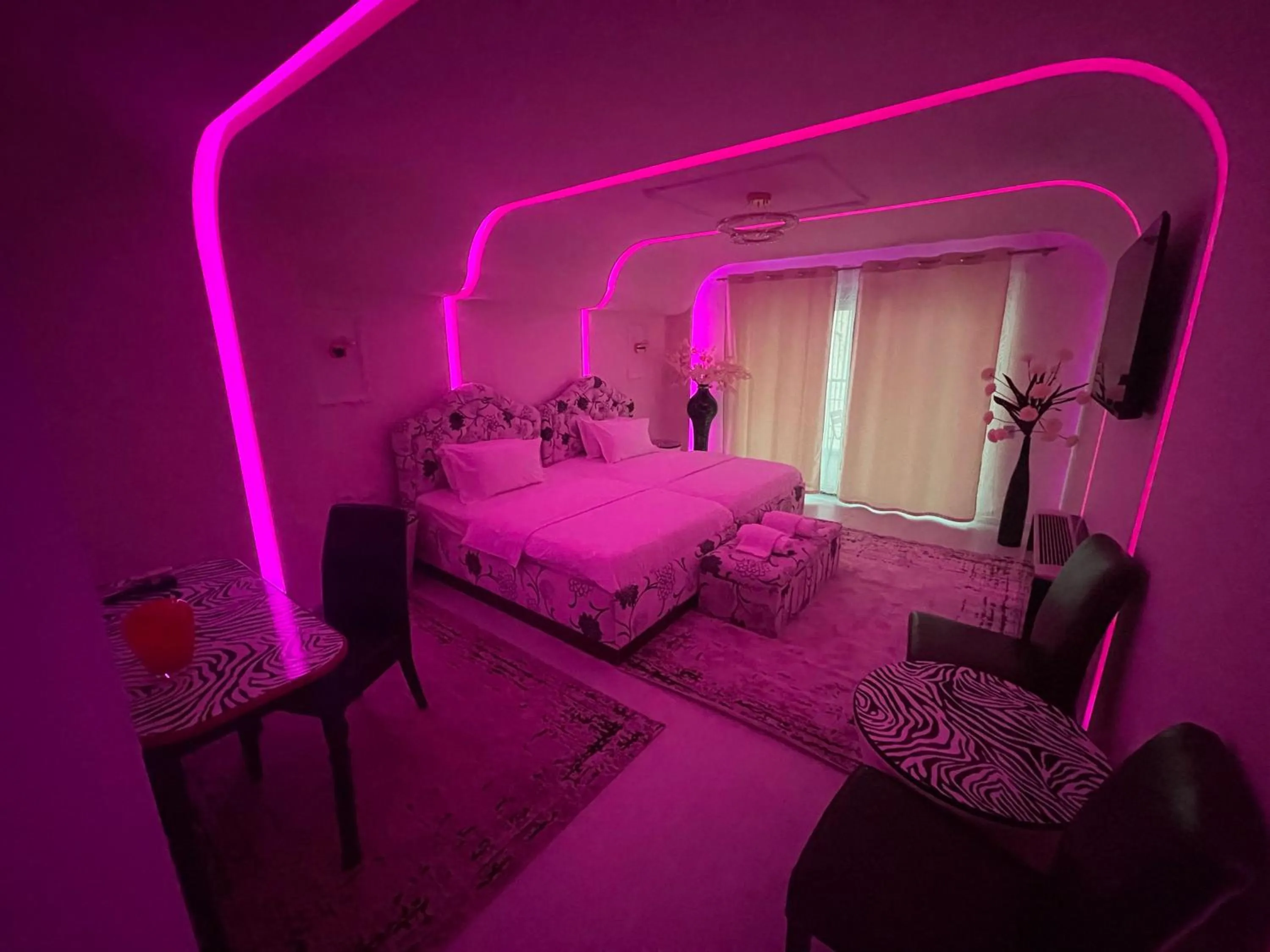 Bed in Hotel Rosa Blu