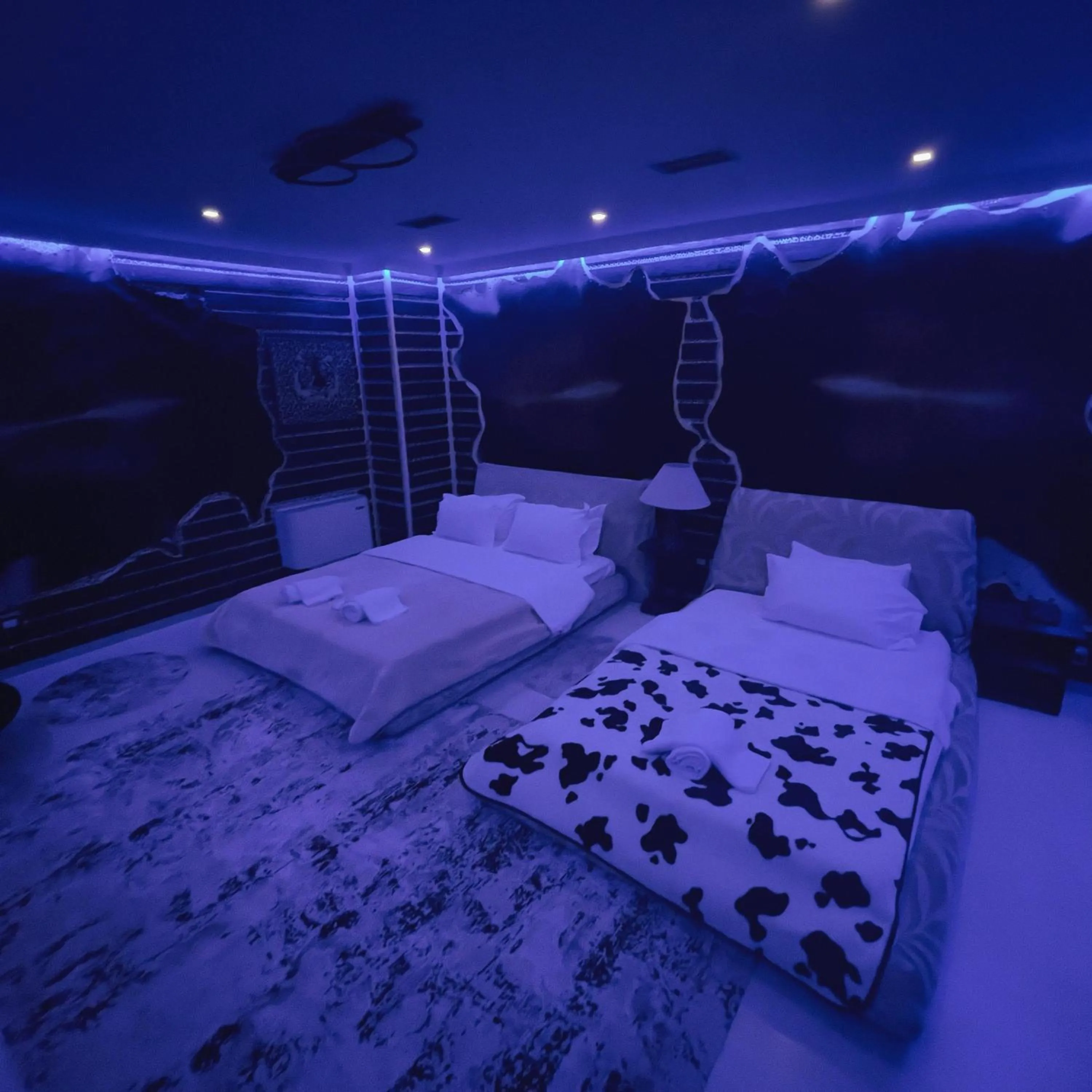 Bed in Hotel Rosa Blu