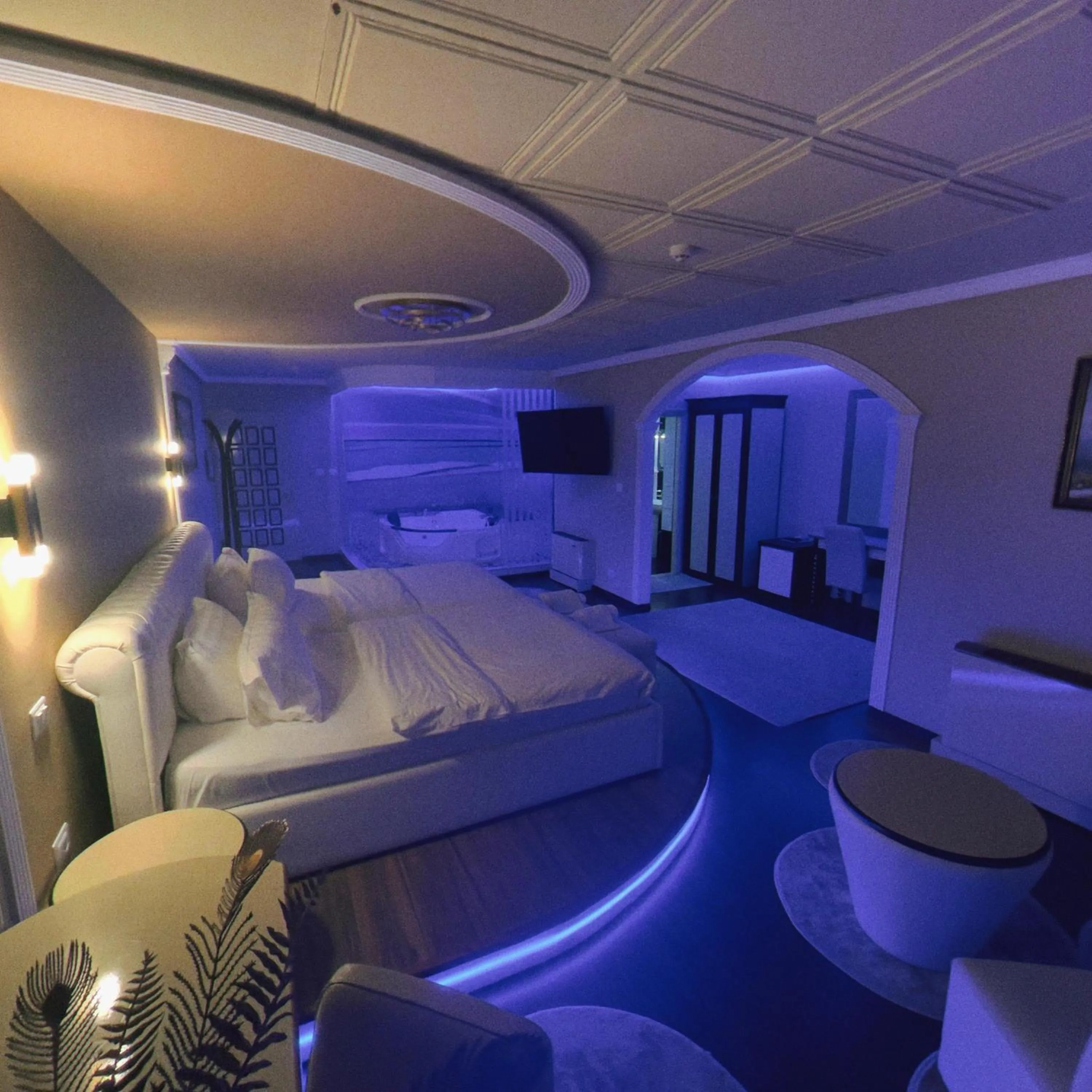 Bed in Hotel Rosa Blu