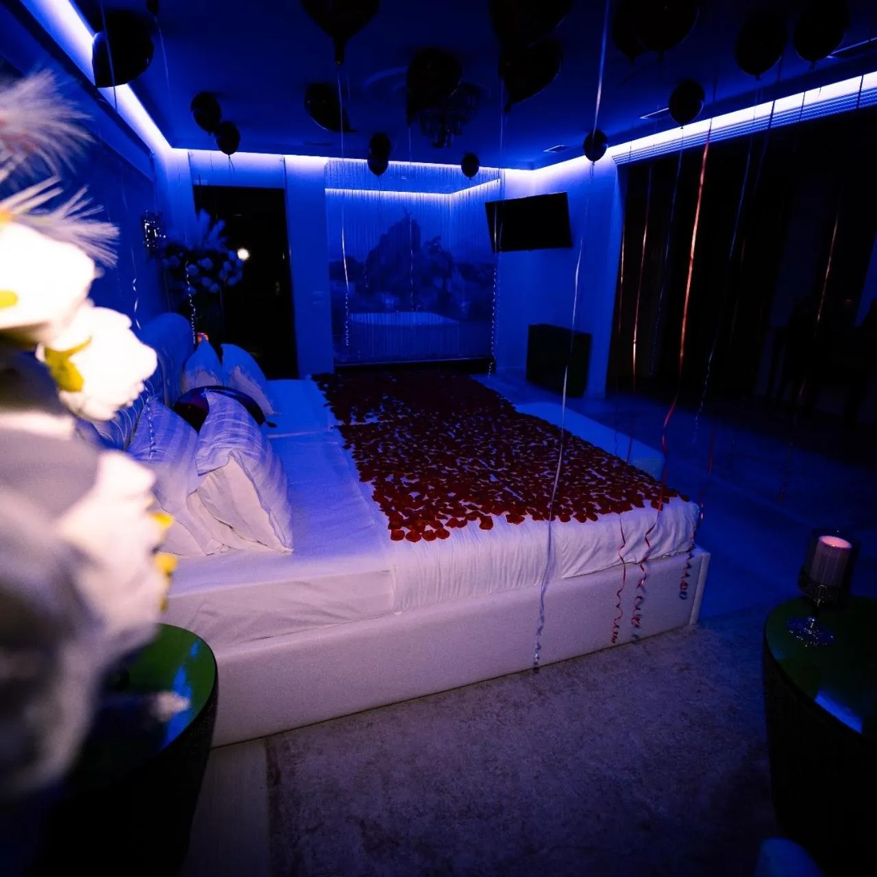 Bed in Hotel Rosa Blu