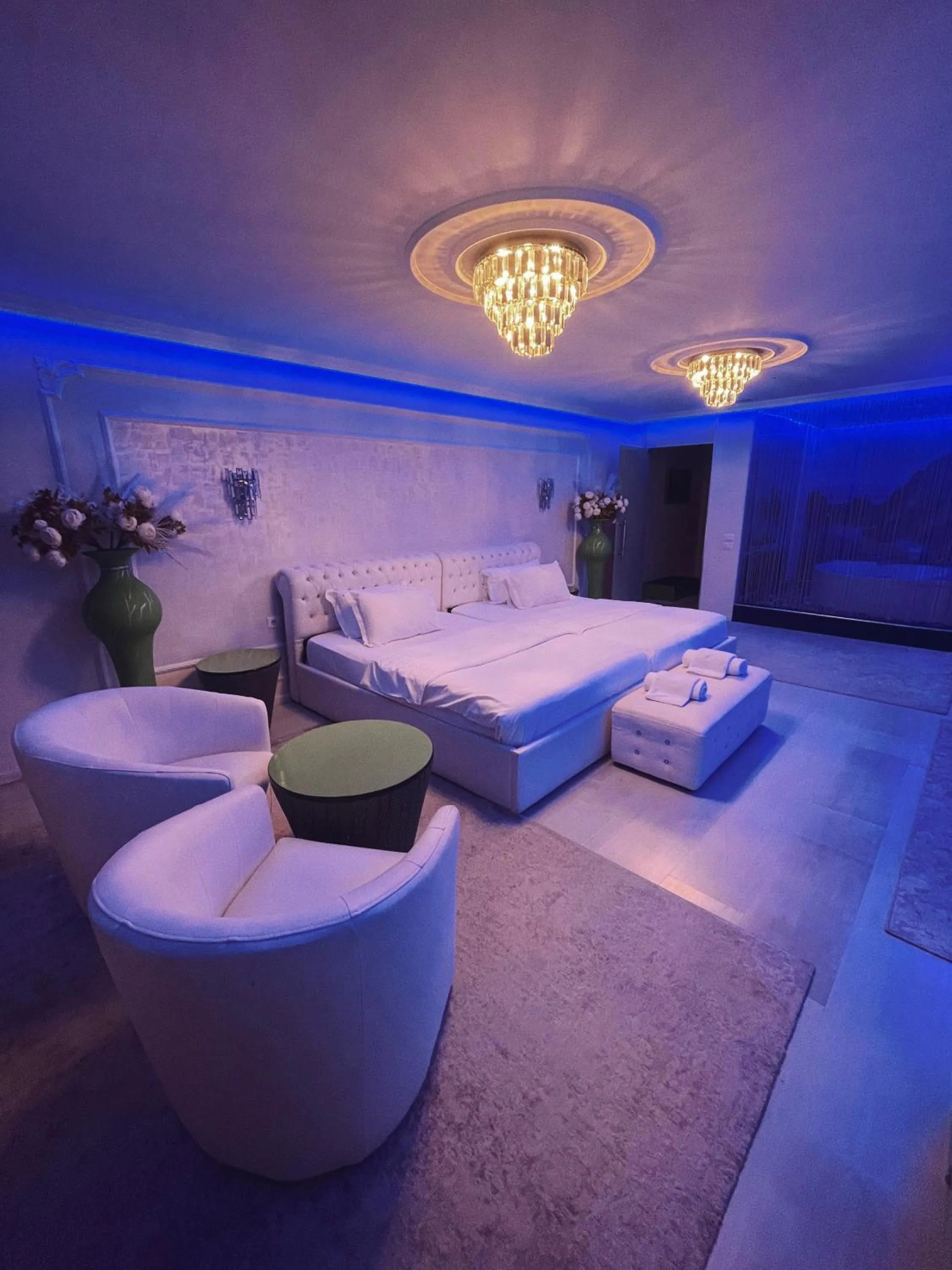 Bed in Hotel Rosa Blu