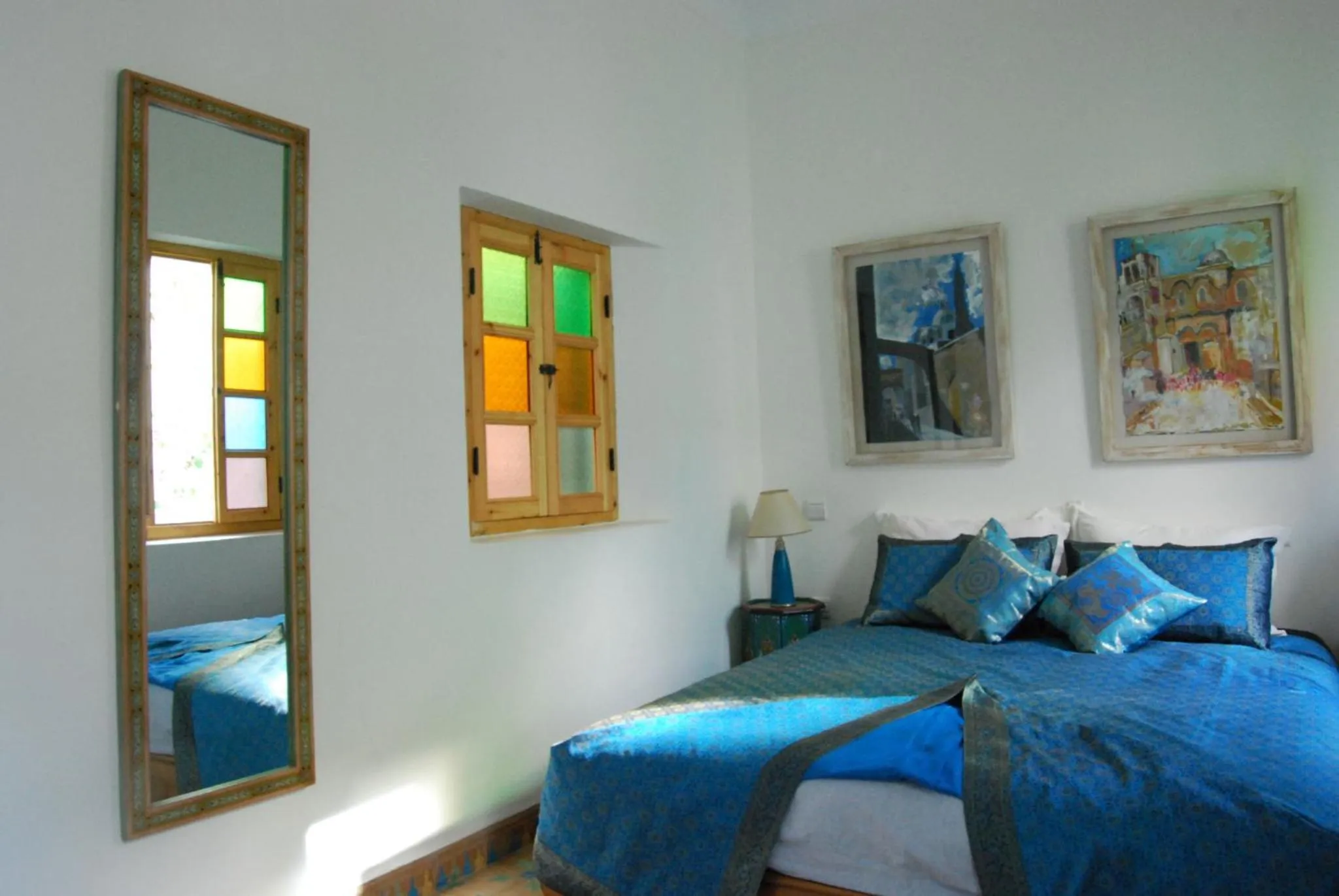 Decorative detail, Bed in Riad Dar Aida