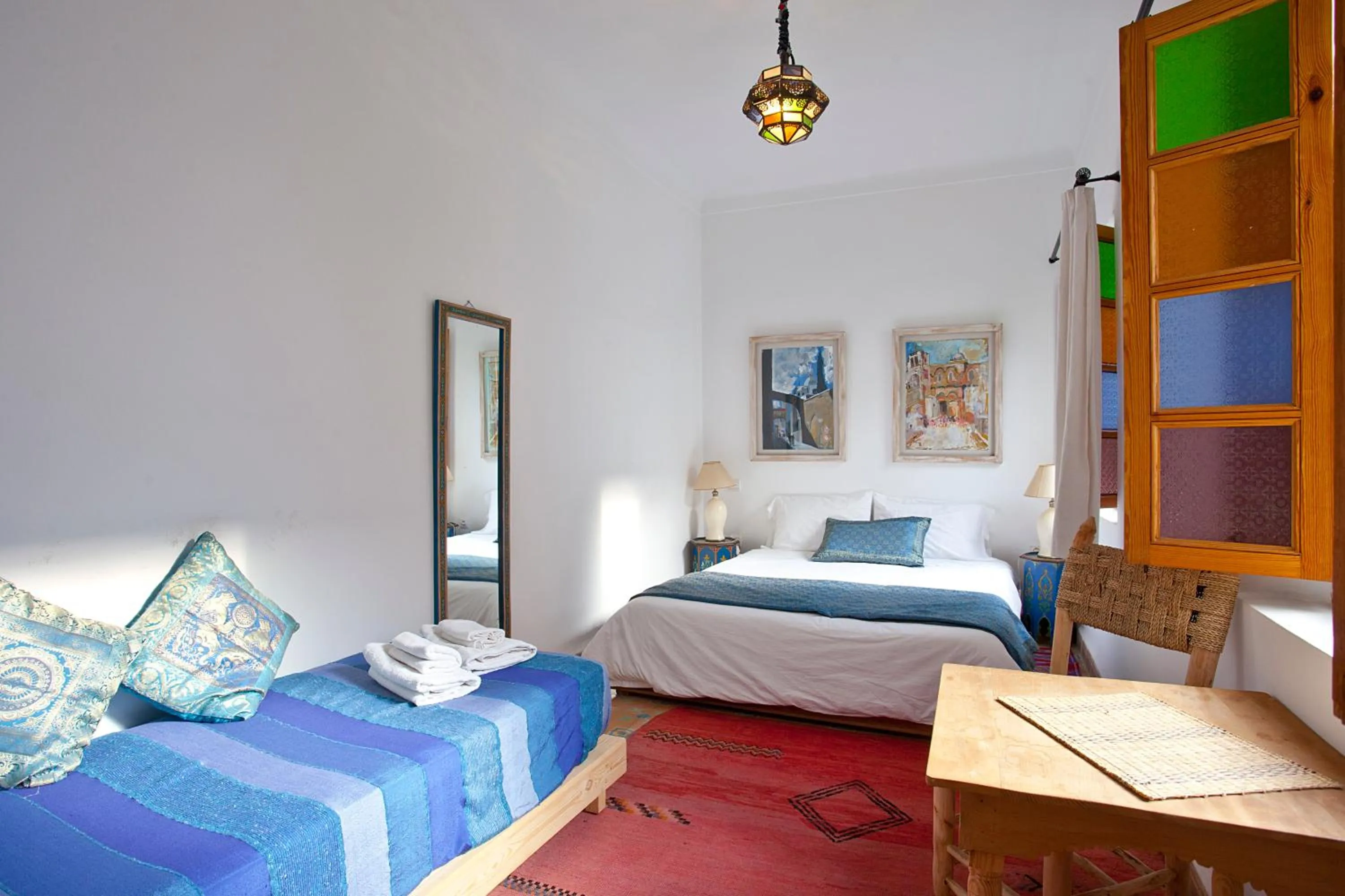 Bed in Riad Dar Aida