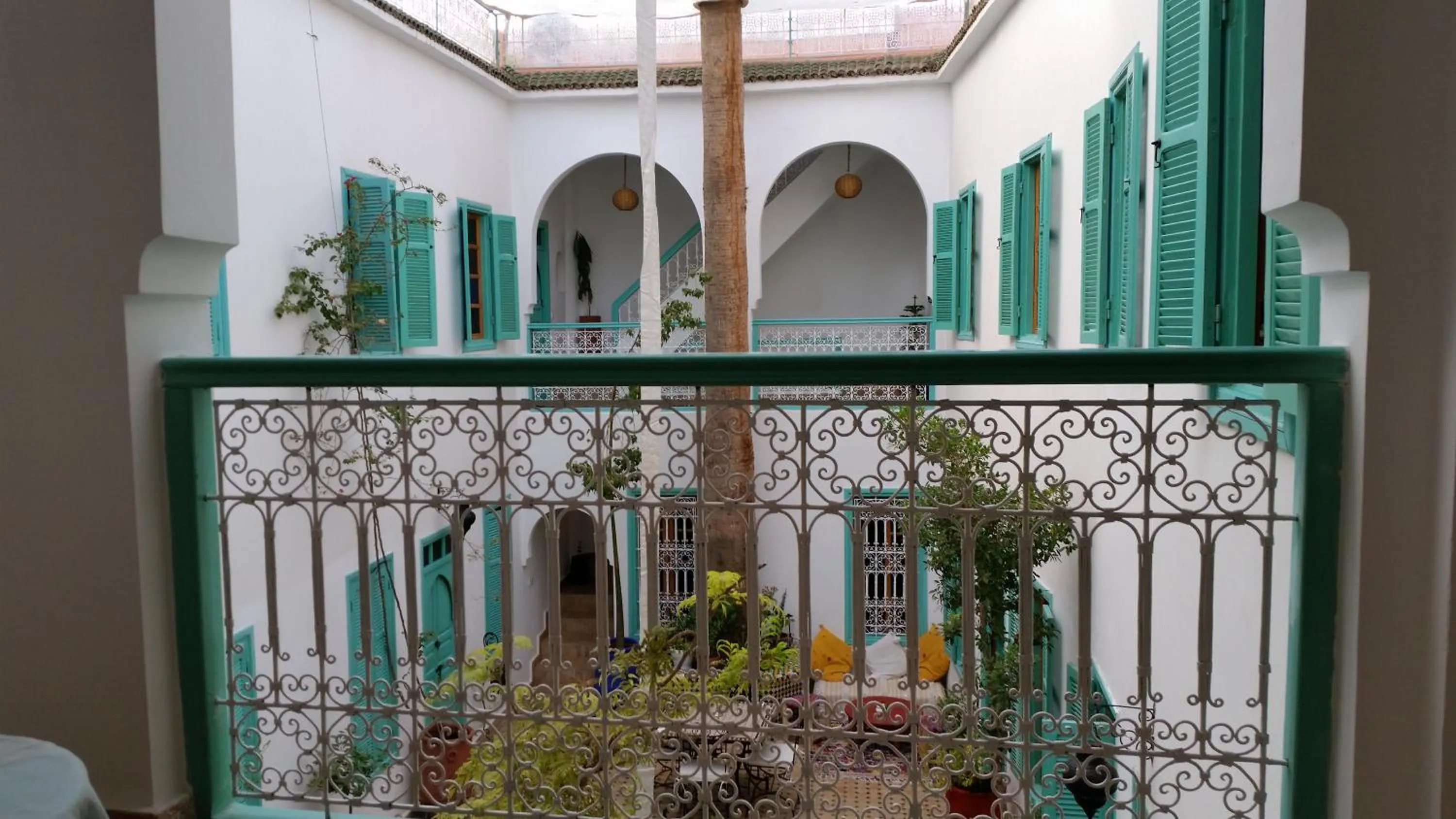 Garden view in Riad Dar Aida